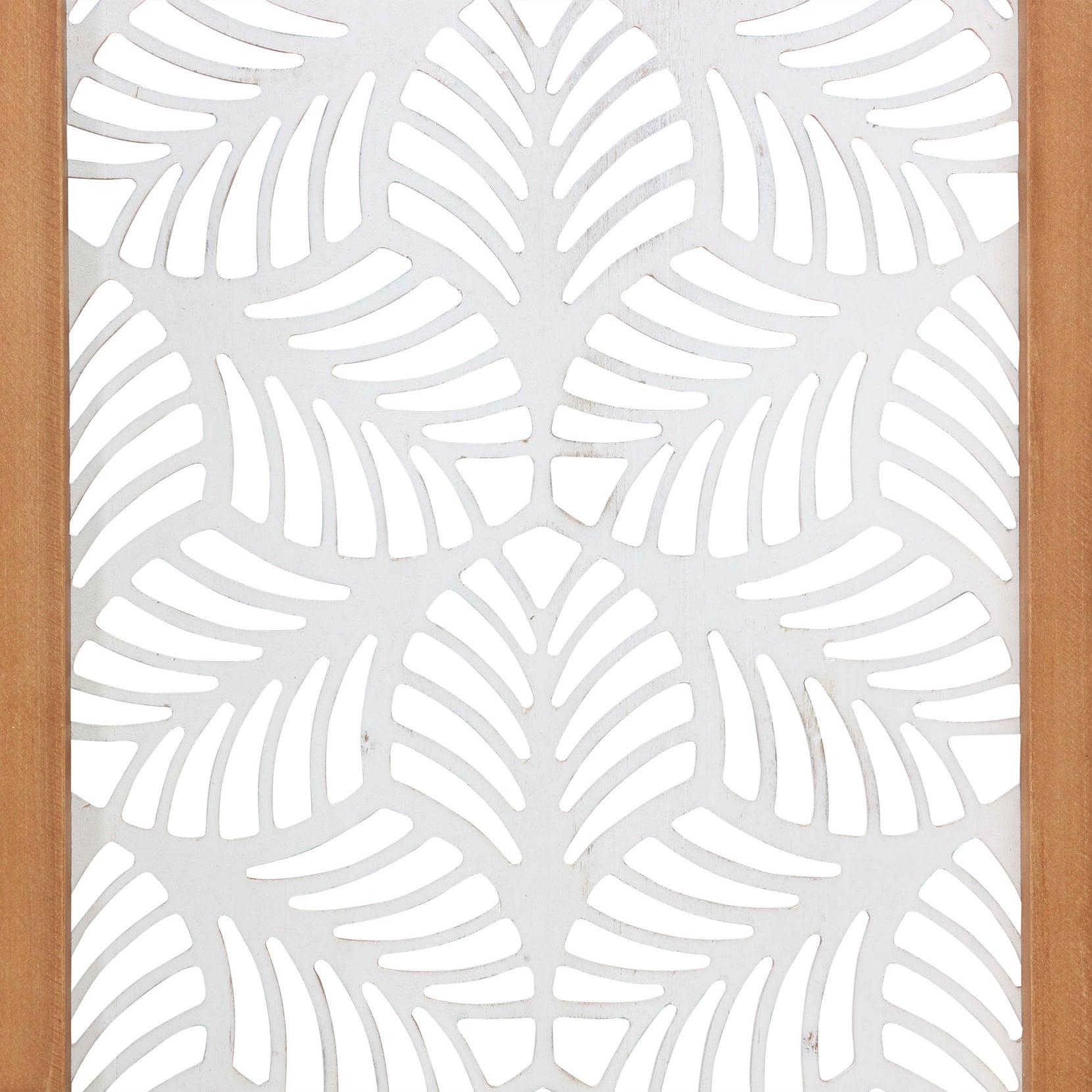 Carved Leaf Wood Framed Wall Panel | 10