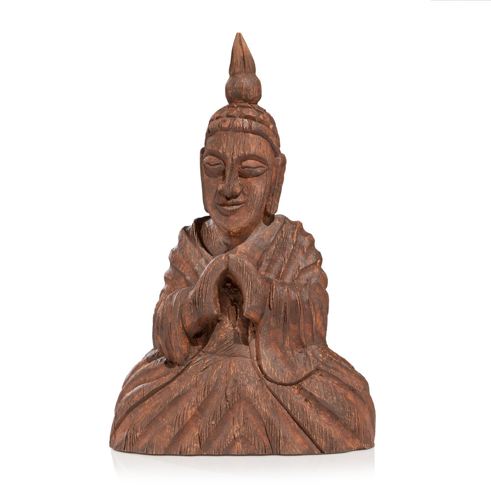 Wooden Seated Buddha Sculpture | 9