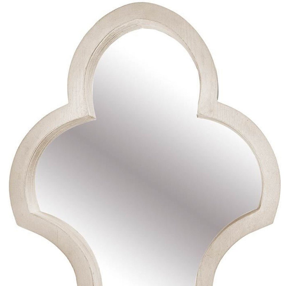 Flor de Lis Natural Novelty Accent Wall Mirror | 23