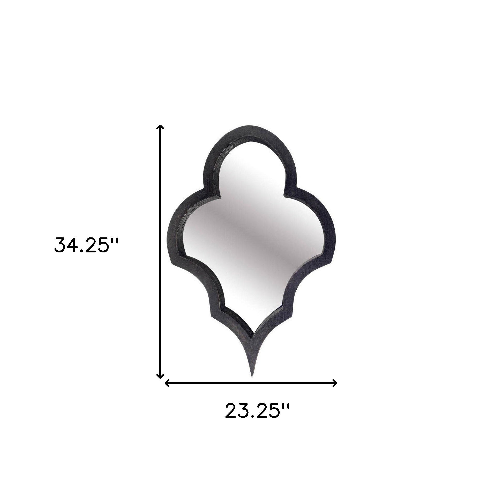 Black Novelty Accent Mirror | 23