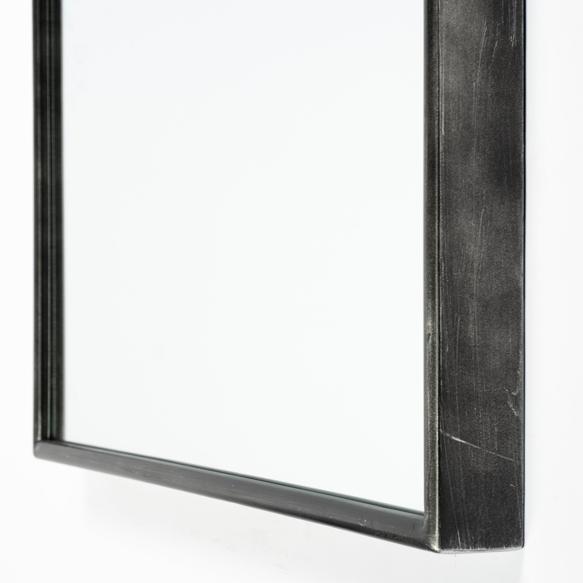 Black Arch Full Length Hanging Metal Wall Mirror | 28