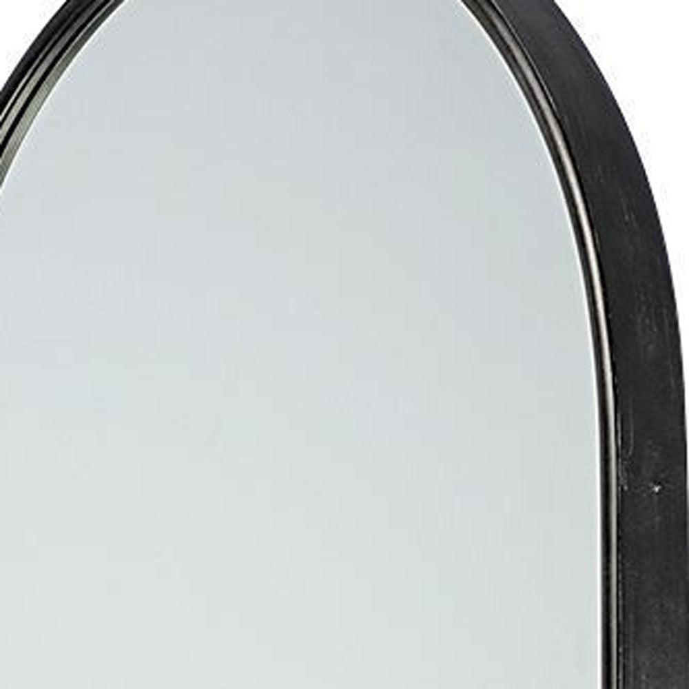 Black Arch Full Length Hanging Metal Wall Mirror | 28