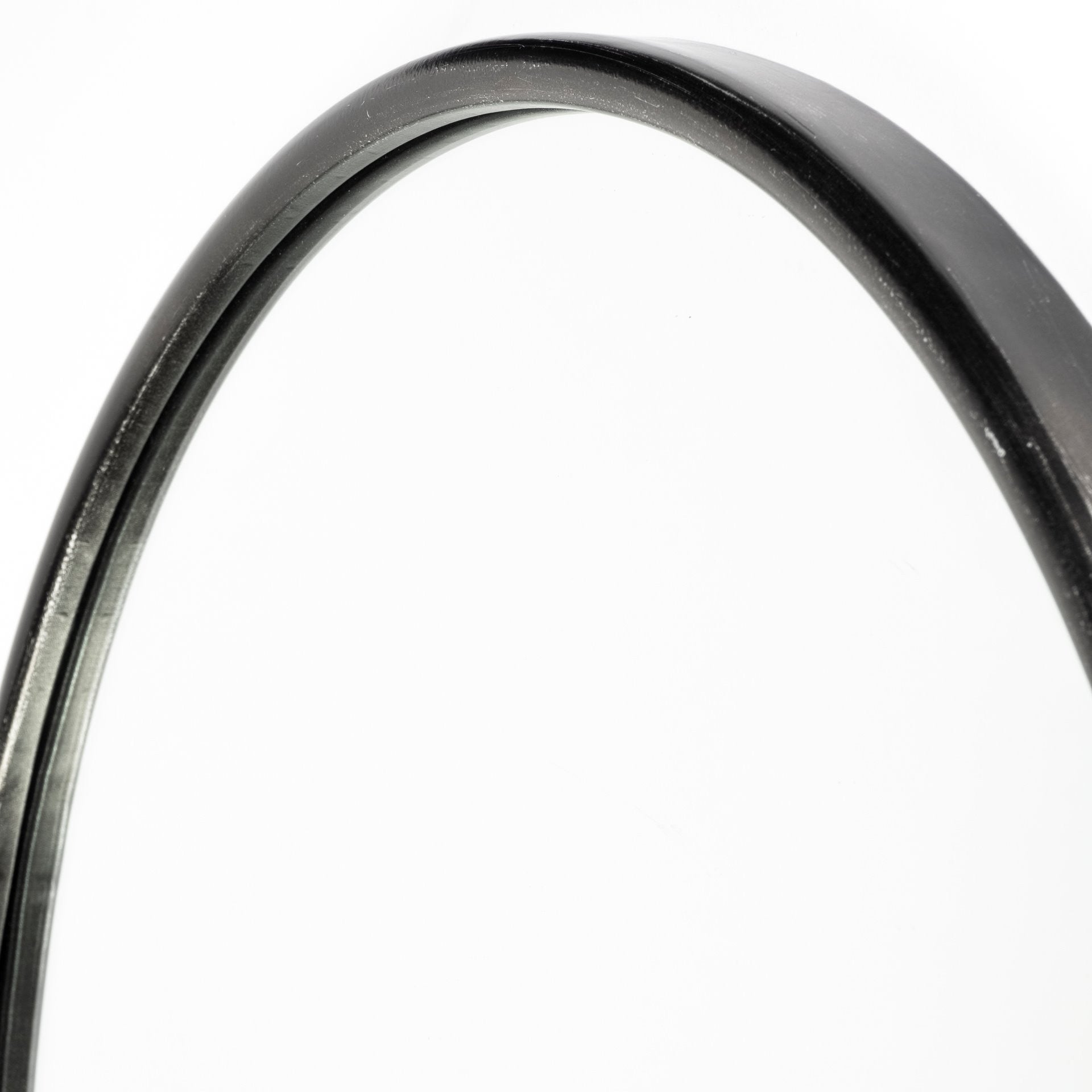 Black Oval Accent Metal Wall Mirror | 24