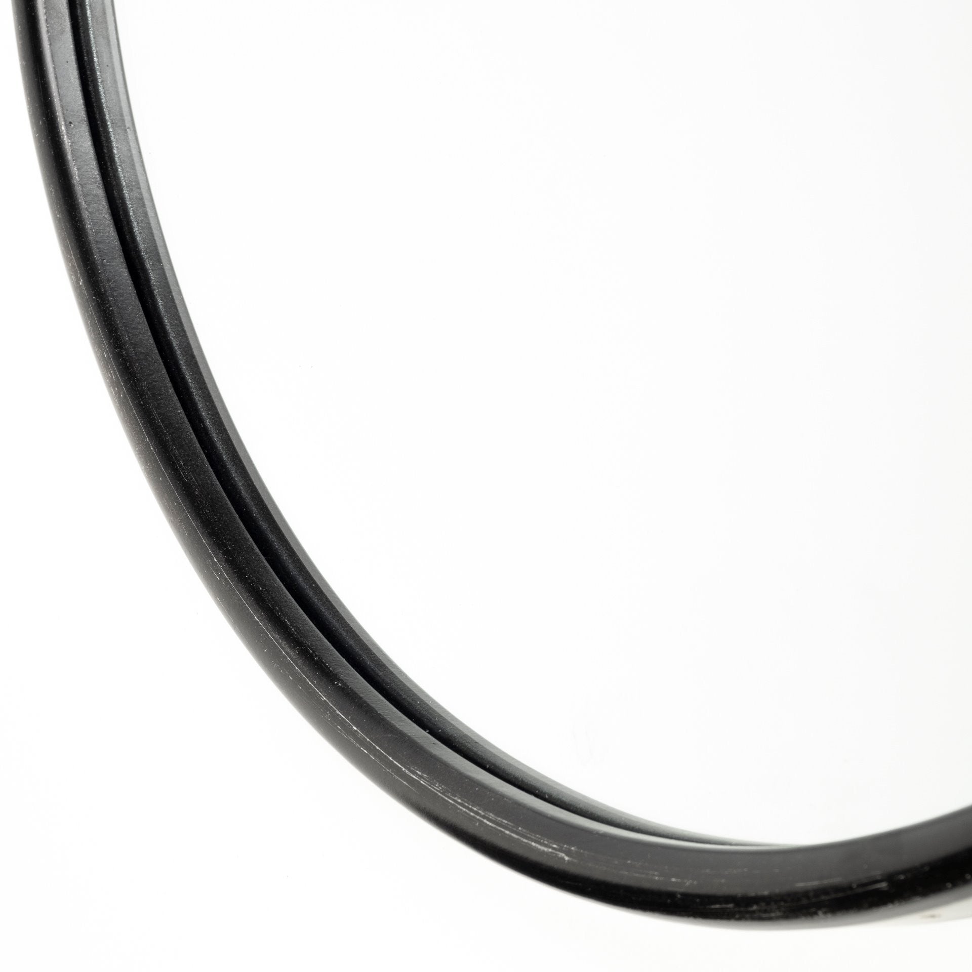 Black Oval Accent Metal Wall Mirror | 24