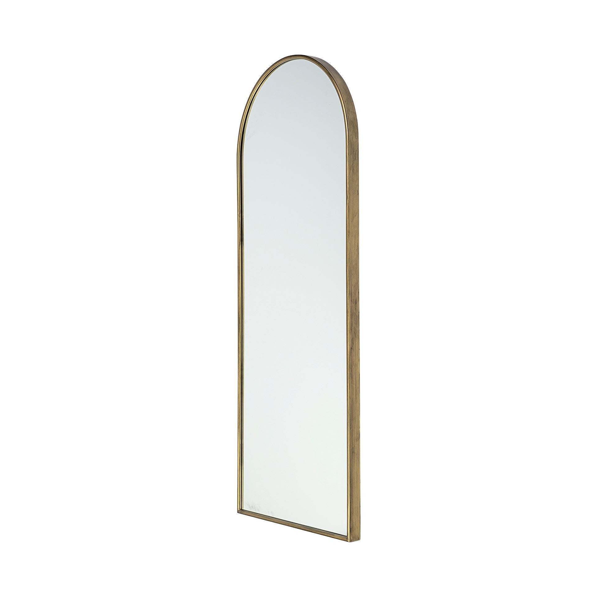 Gold Arch Bathroom Over Vanity Metal Wall Mirror | 28