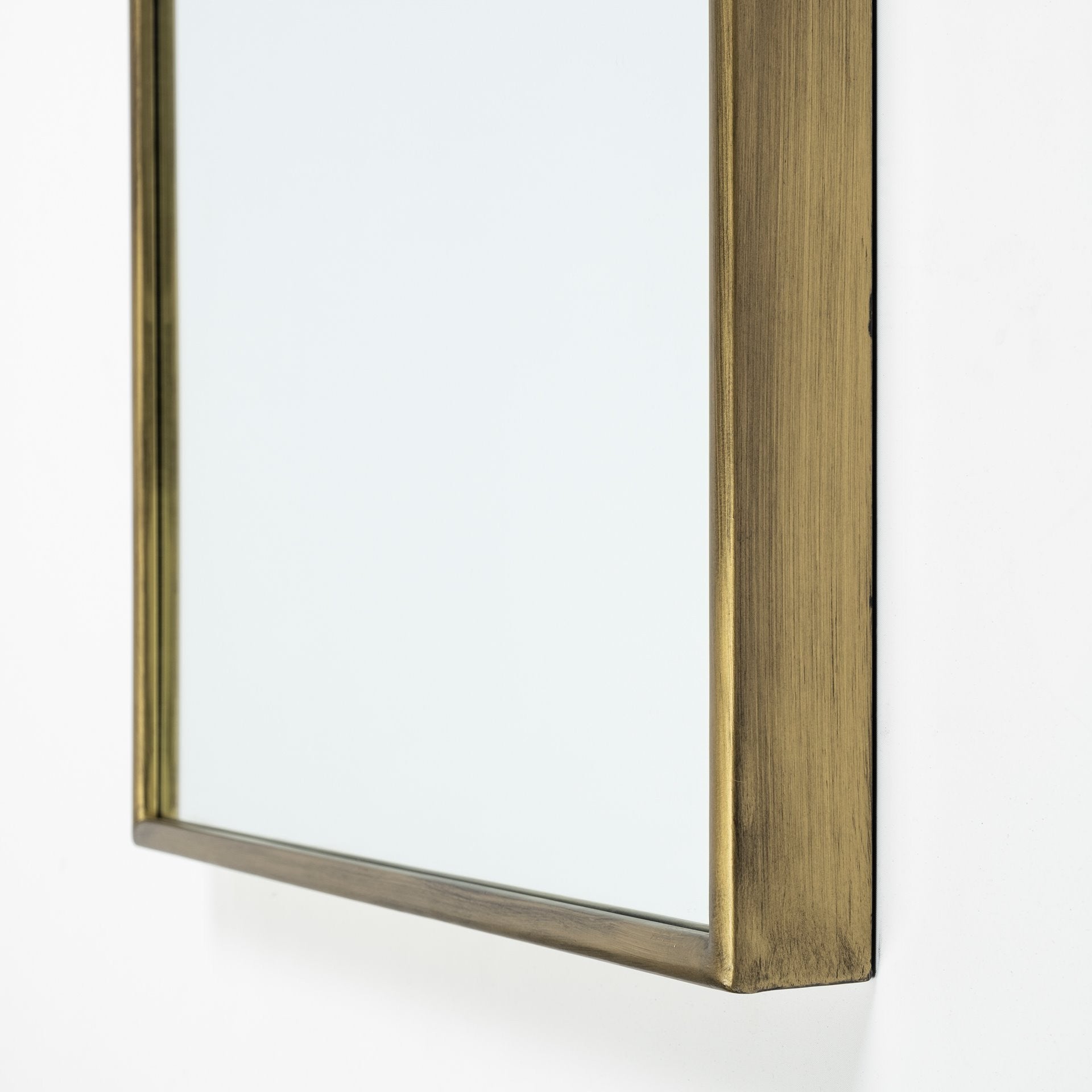 Gold Arch Bathroom Over Vanity Metal Wall Mirror | 28