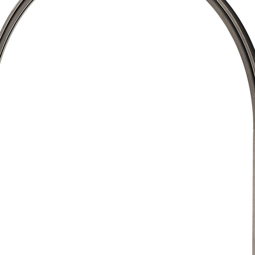 Arch Wood And Metal Frame Wall Mirror | 19.5