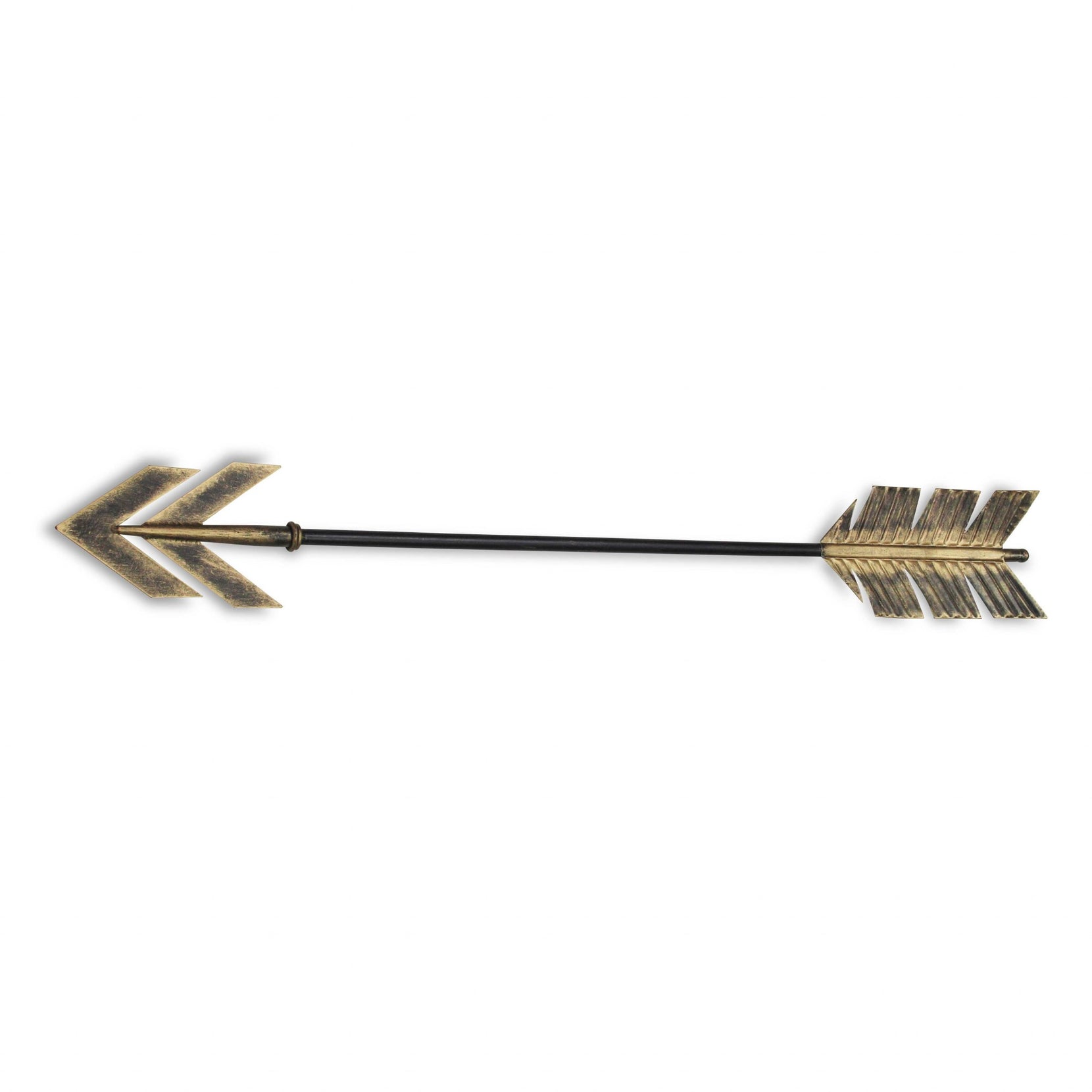 Black And Burnished Gold Metal Arrow Wall Decor | 6