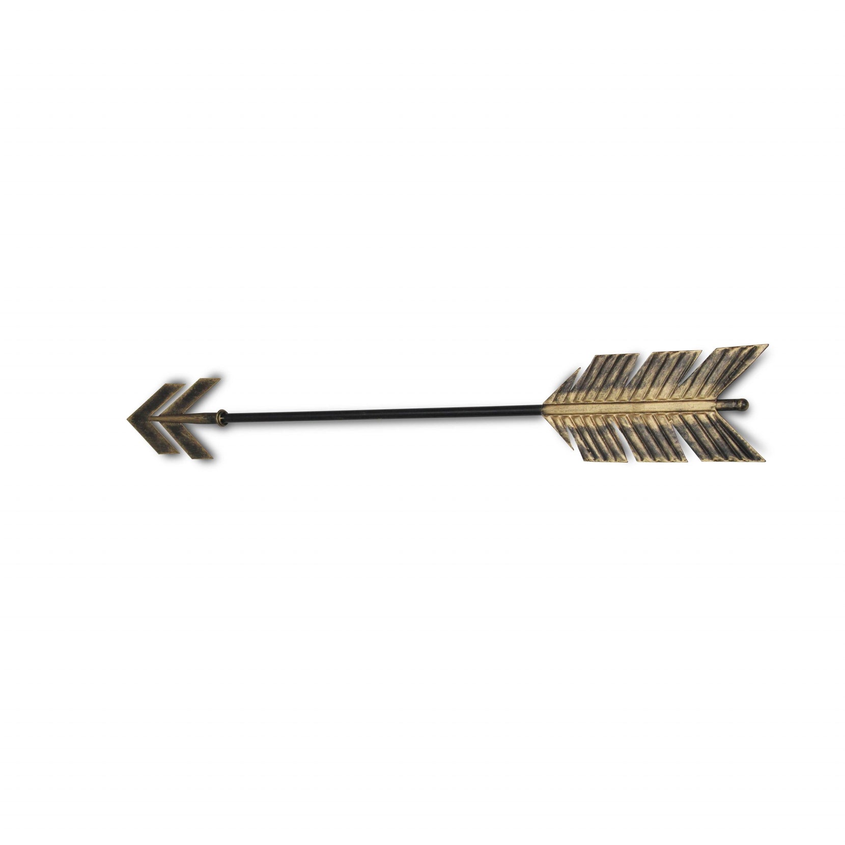 Black And Burnished Gold Metal Arrow Wall Decor | 6