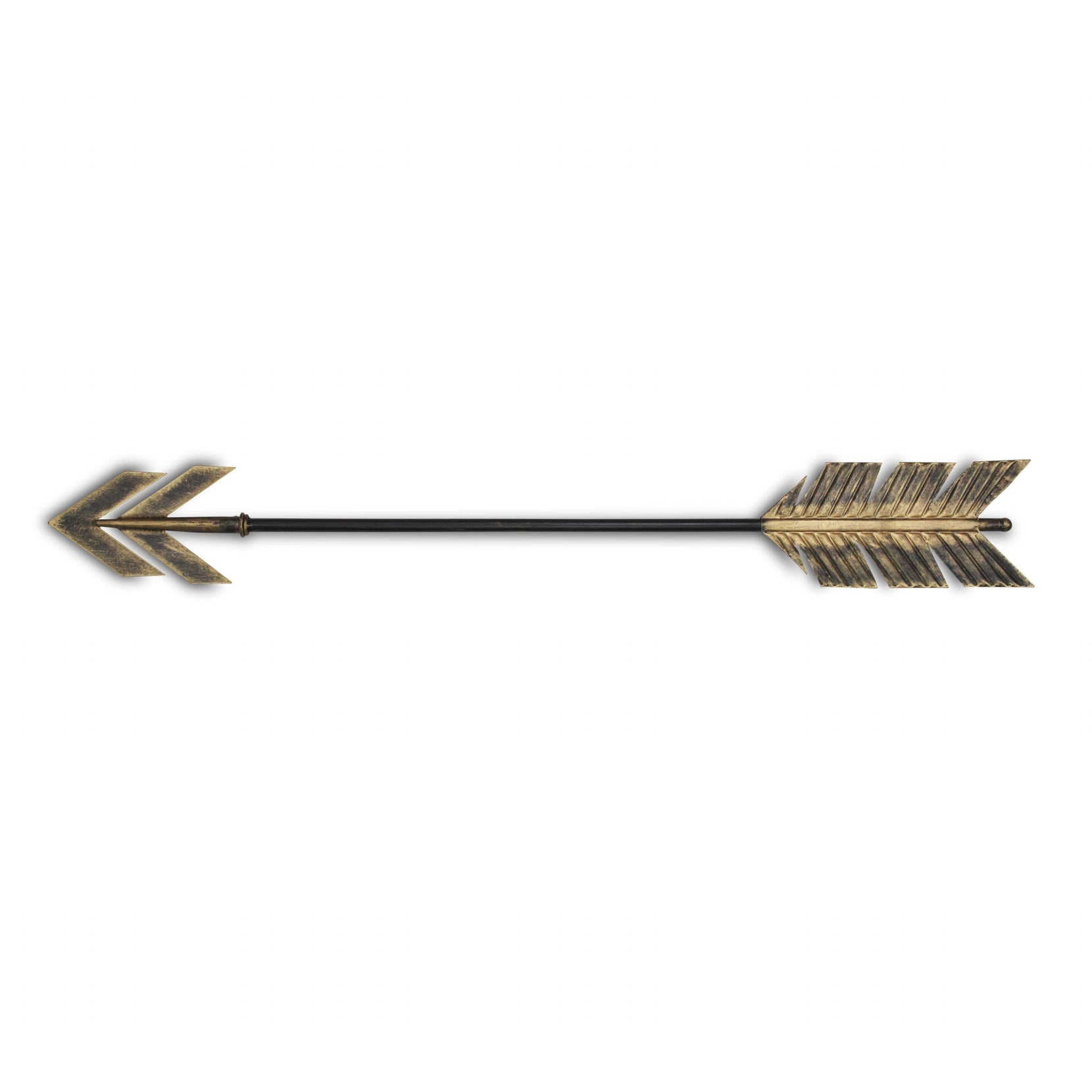 Black And Burnished Gold Metal Arrow Wall Decor | 6