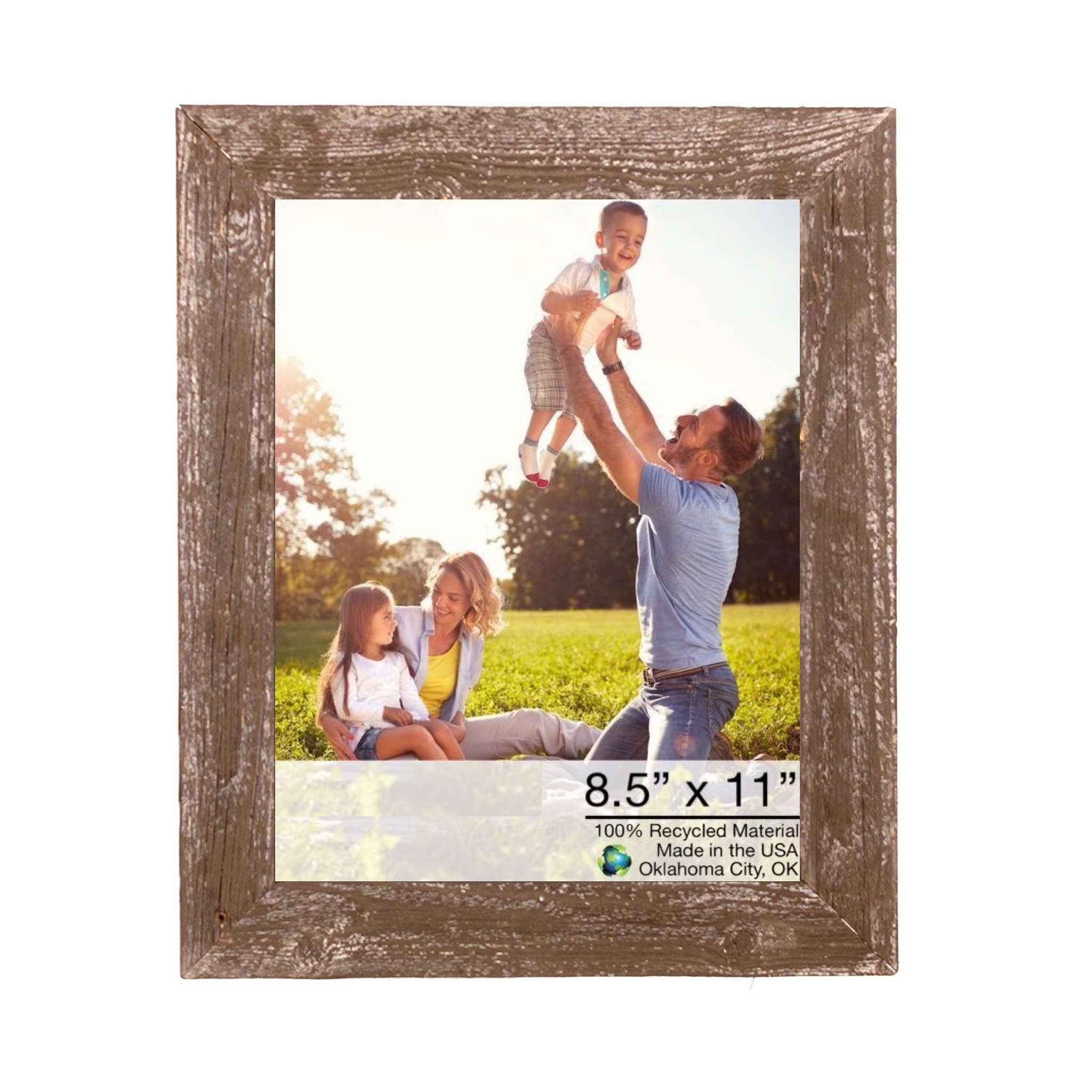 Rustic Espresso Wood Picture Frame | 8.5