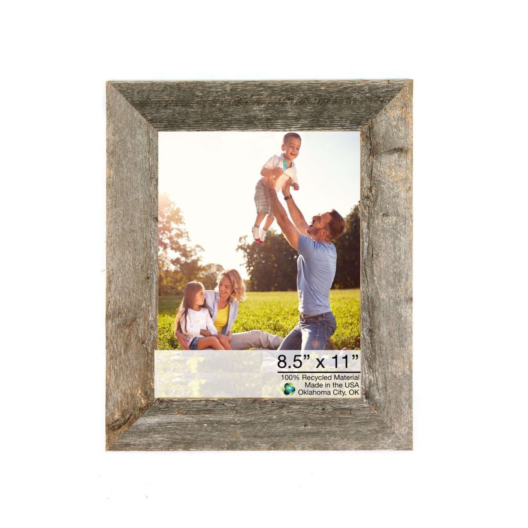 Natural Weathered Gray Wood Picture Frame | 8.5
