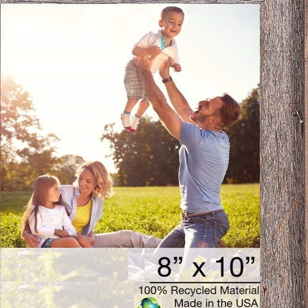 Natural Weathered Gray Wood Picture Frame | 8
