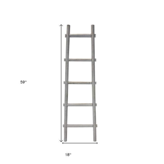 5 Step Decorative Ladder Shelve | 18"x59" (3 Colors Available)