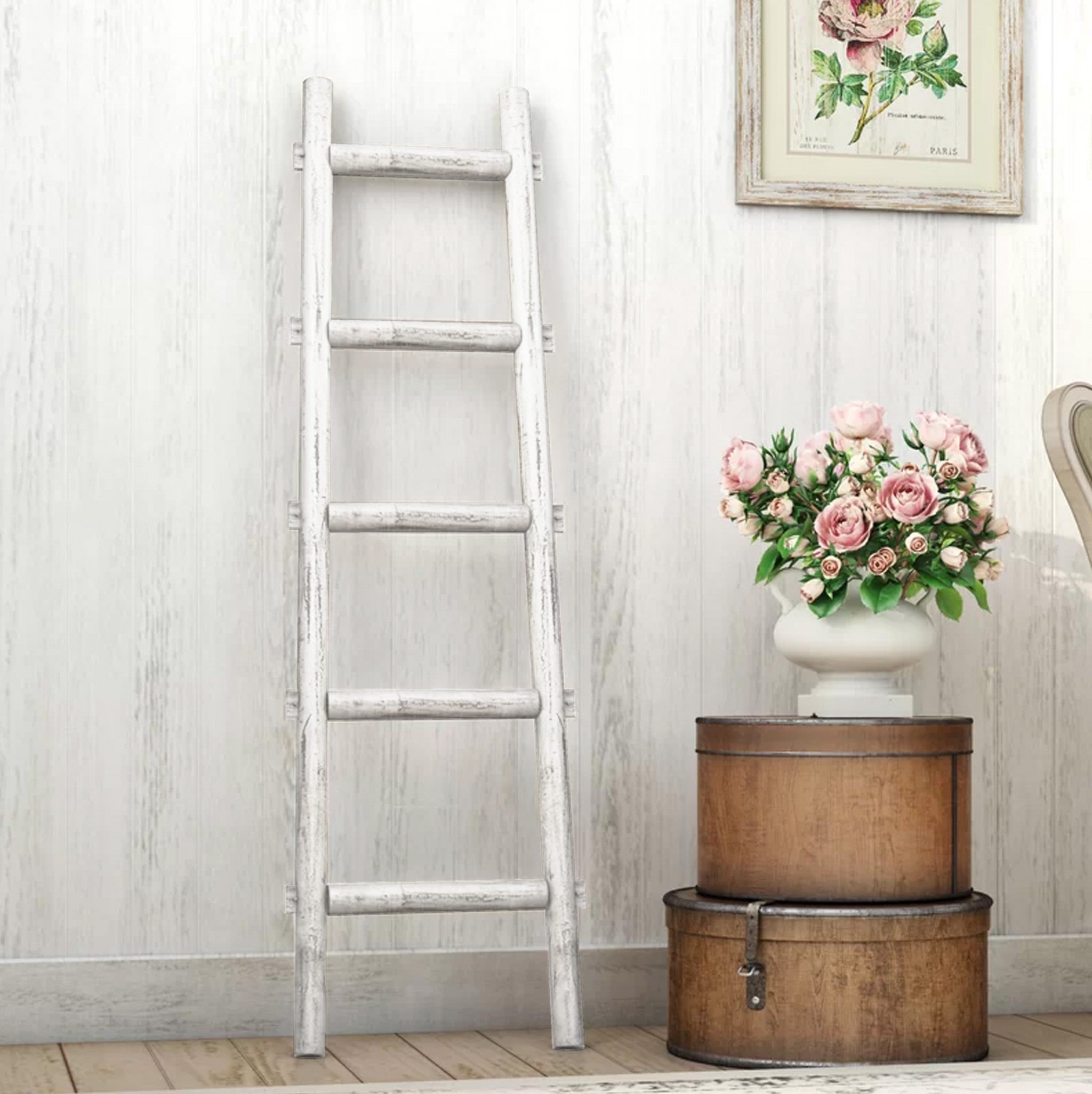 5 Step Decorative Ladder Shelve | 18