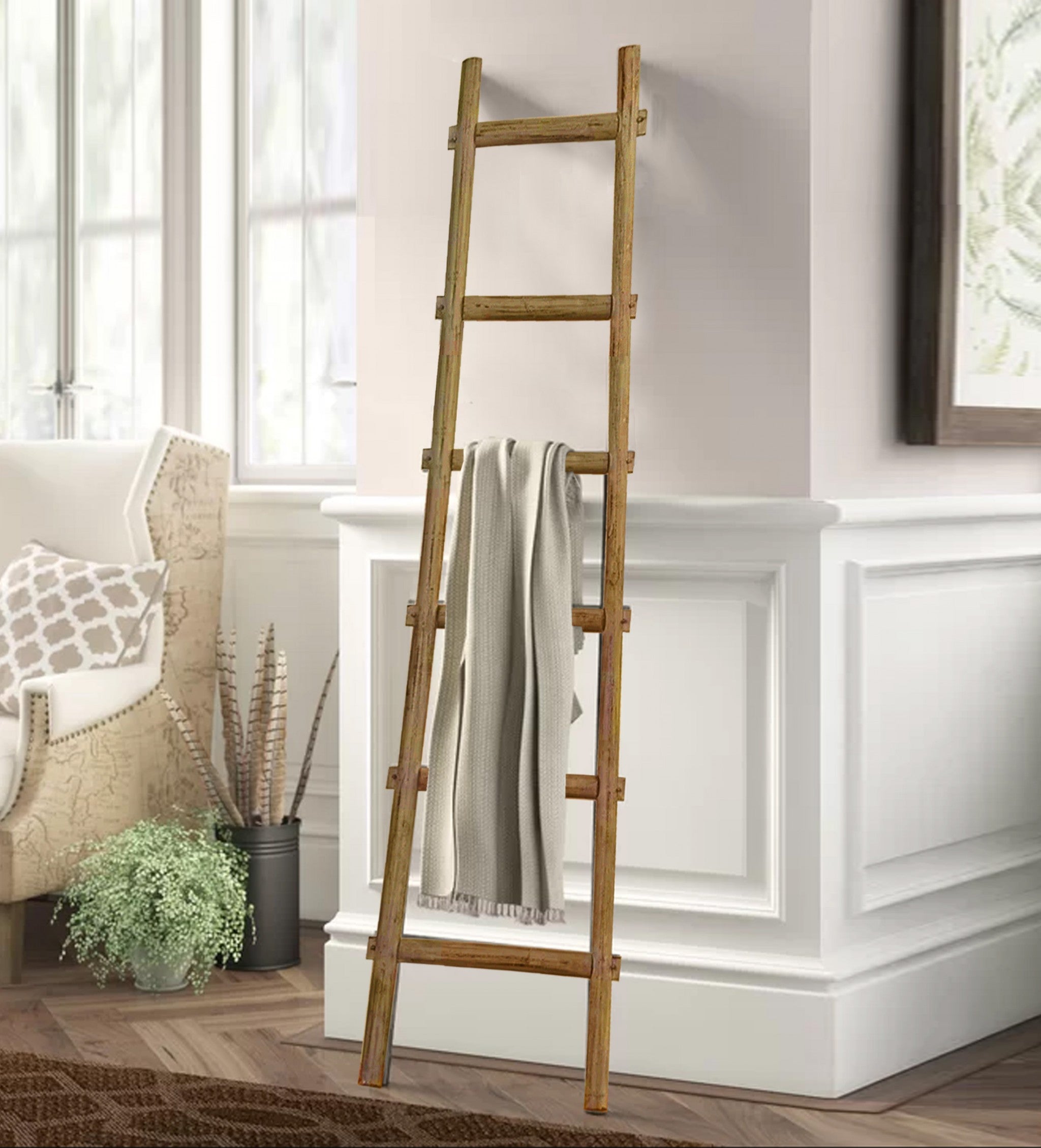 6 Step Decorative Ladder Shelf | 18