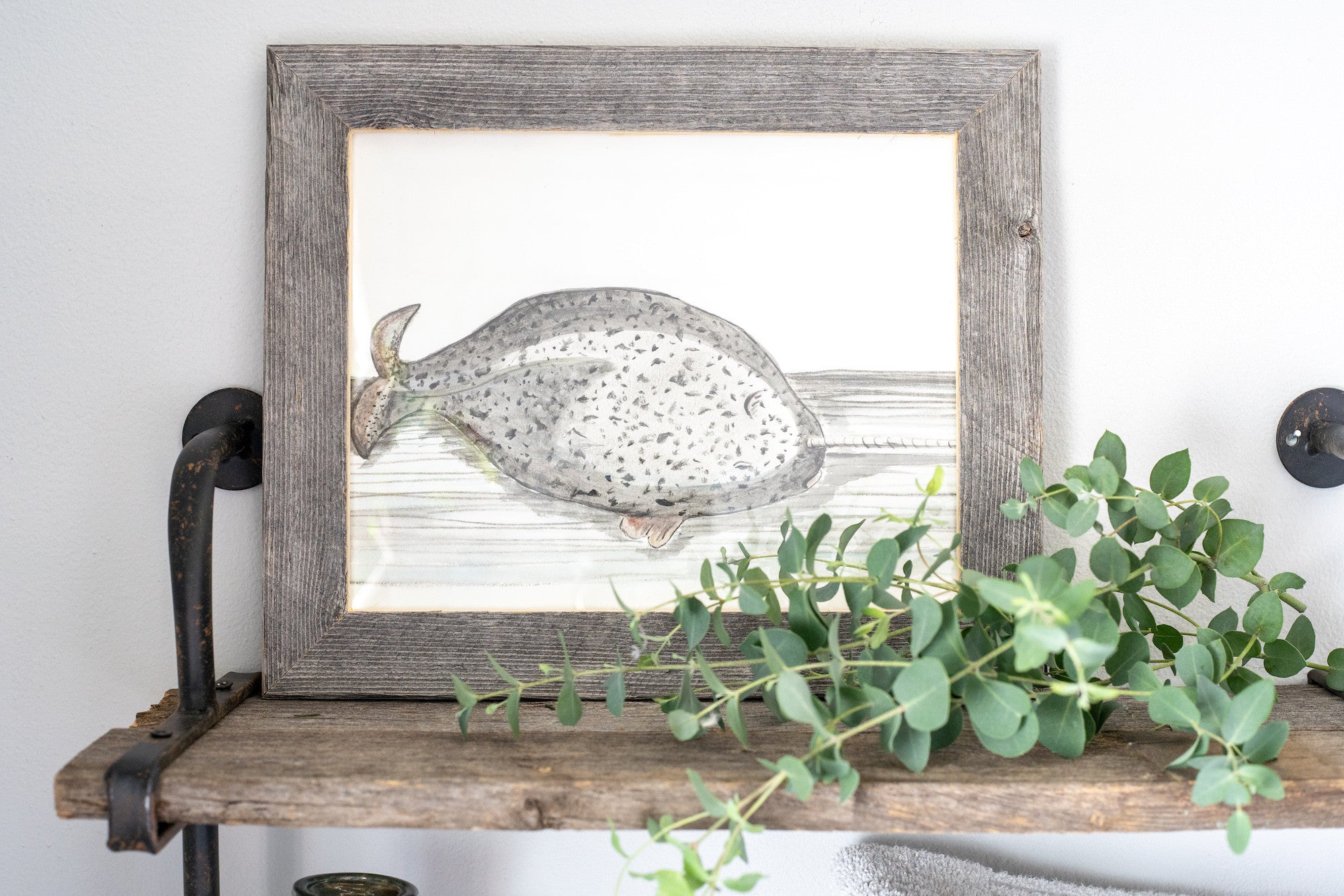 Natural Weathered Grey Picture Frame With Plexiglass Holder | 24