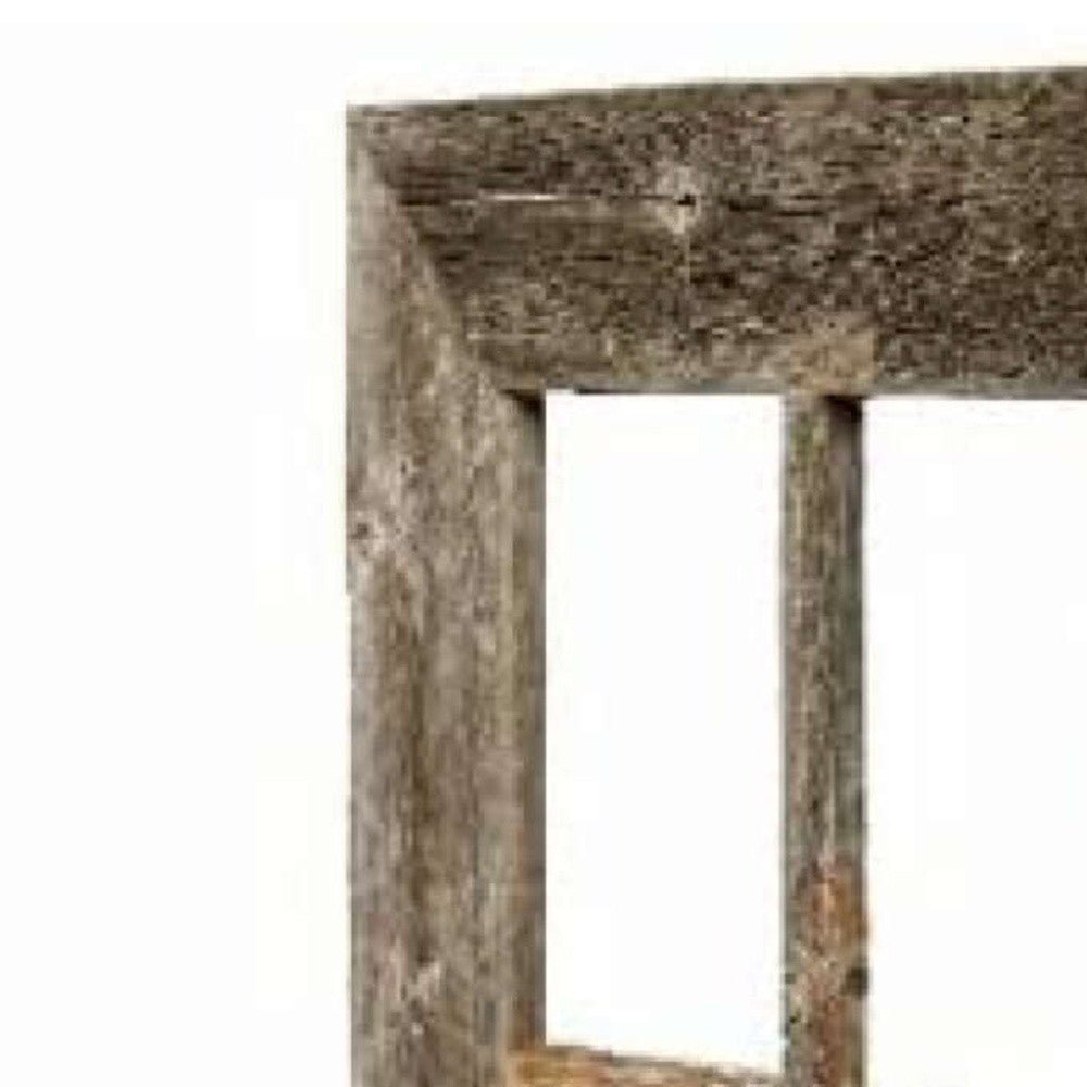 Rustic Weathered Grey Window Frame With Planter | 22