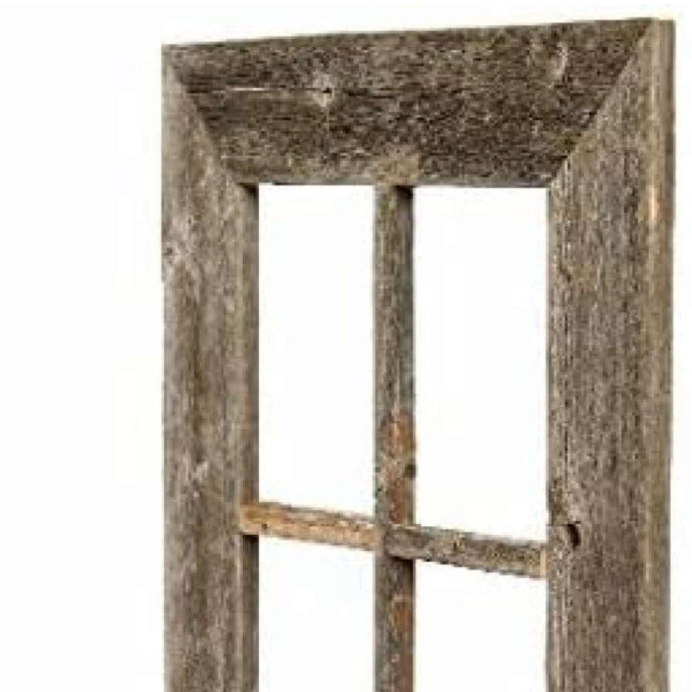 Rustic Weathered Grey Window Frame With Planter | 22