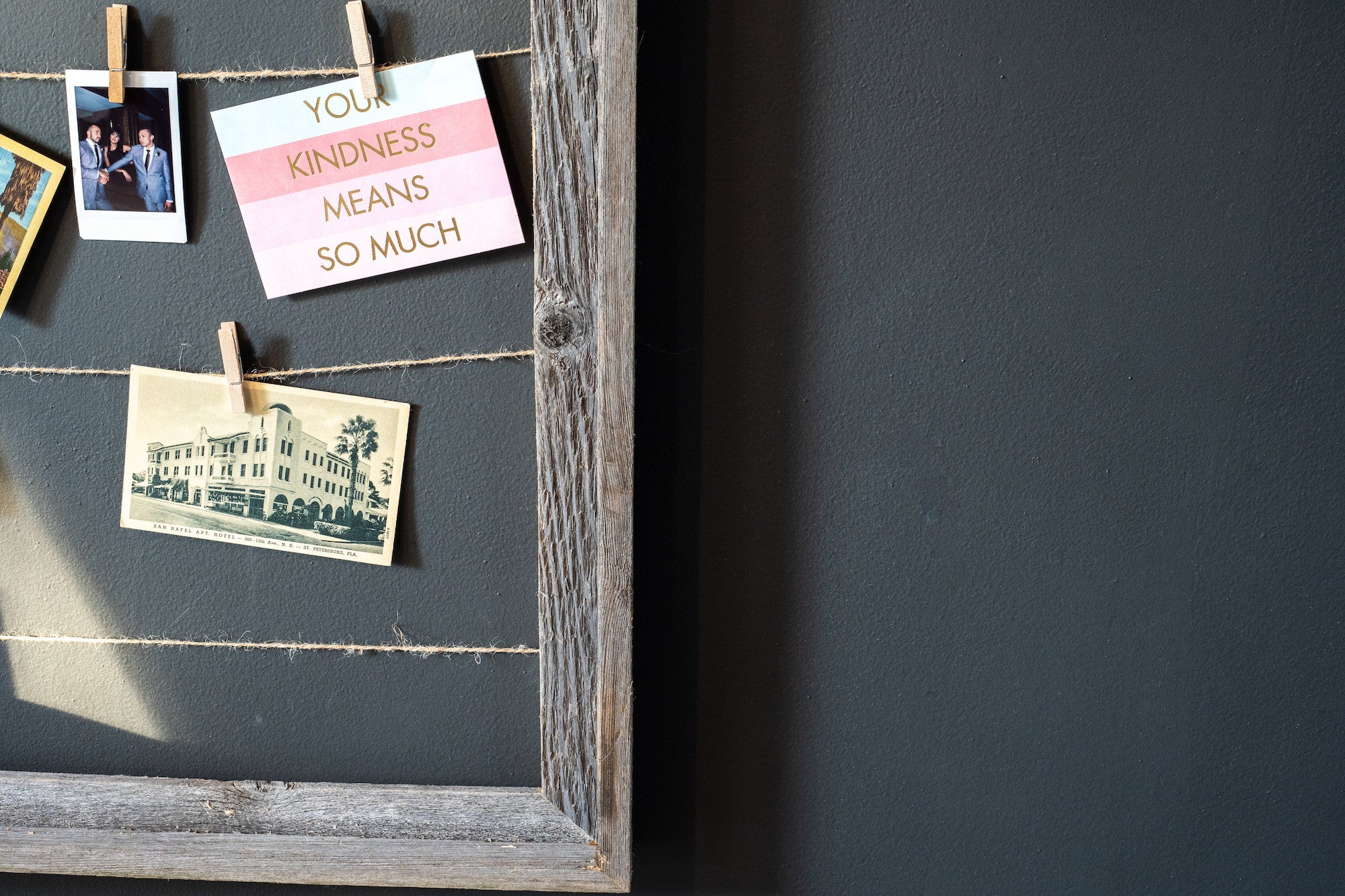 Weathered Grey Picture Frame With Sawtooth Hangers | 18