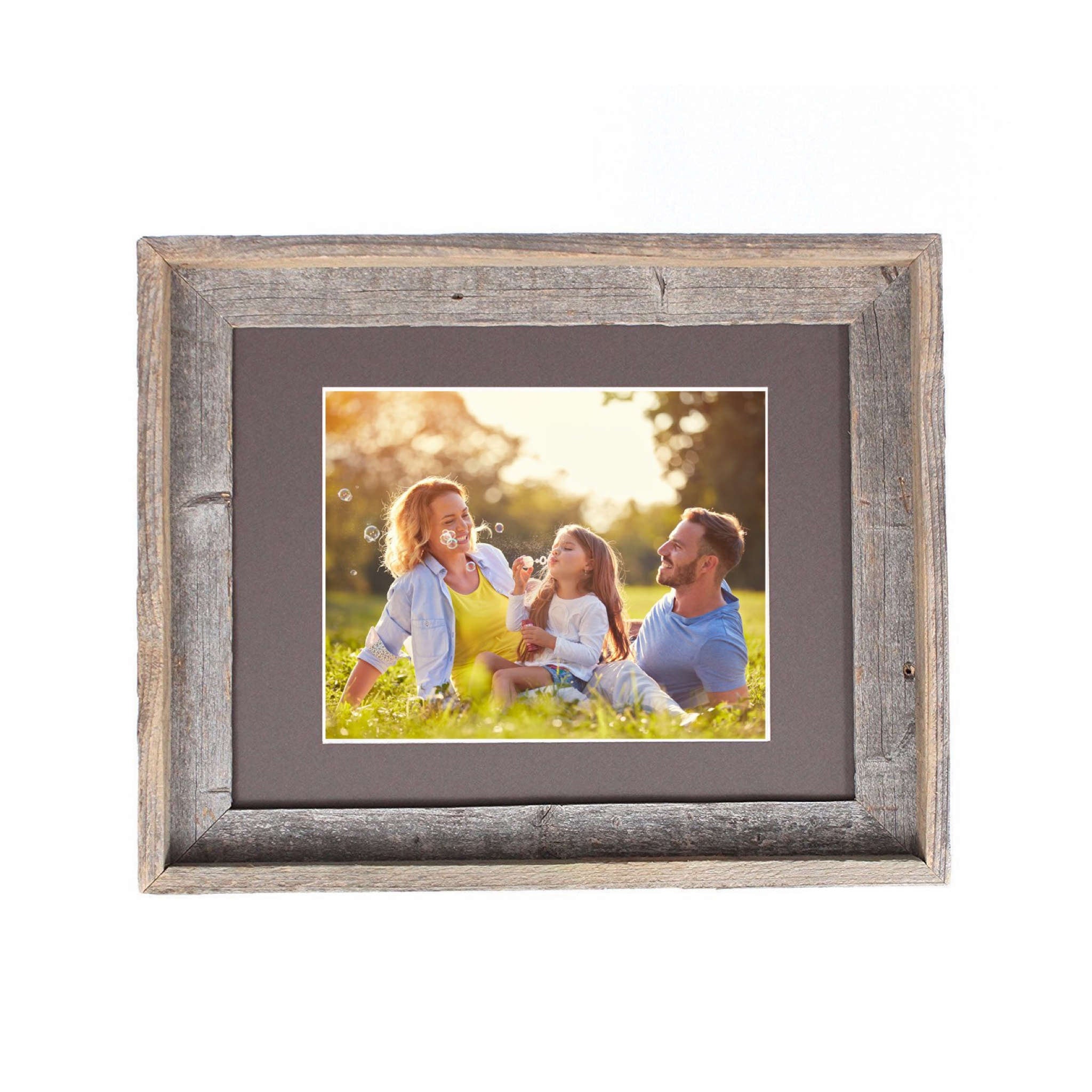 Natural Weathered Grey Picture Frame With Plexiglass Holder | 16