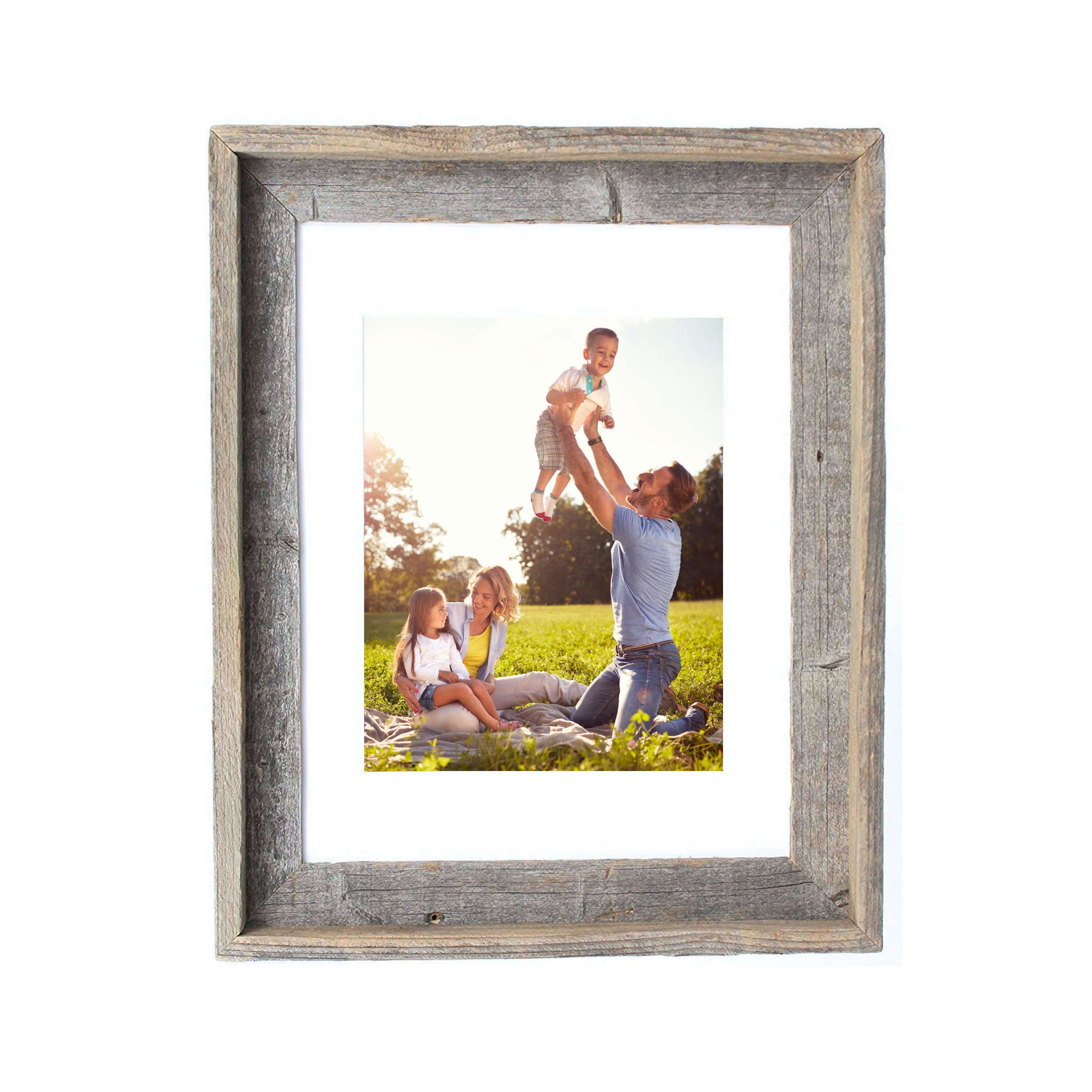 Rustic White Wood Picture Frame | 16