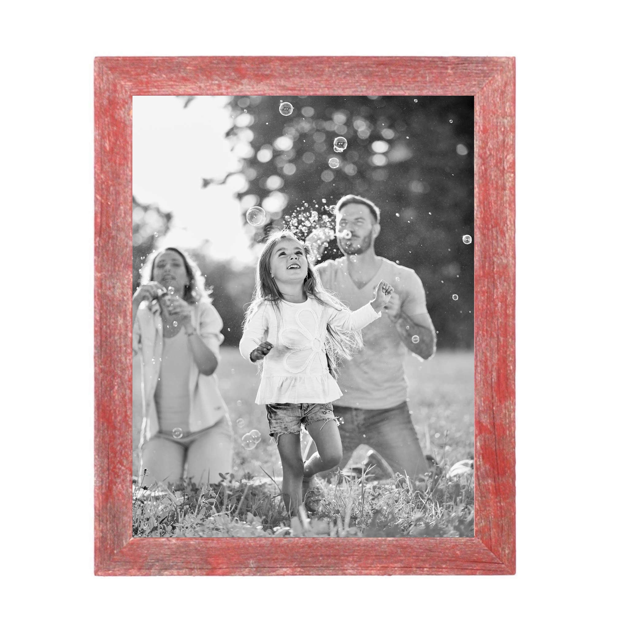 Rustic Red Wood Picture Frame | 16