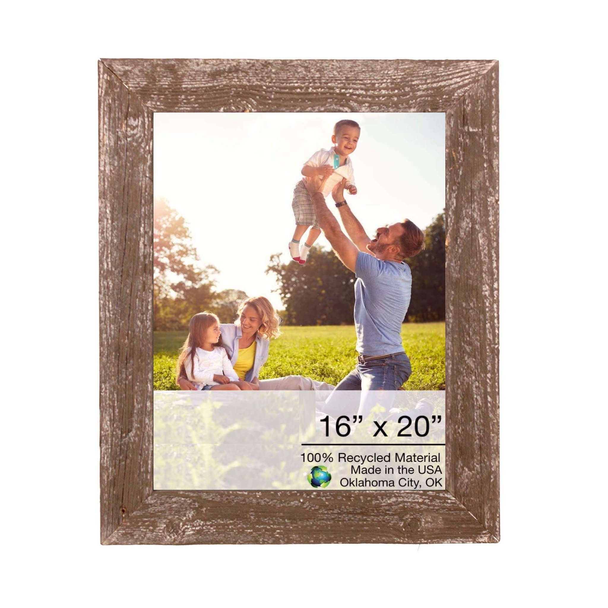 Rustic Espresso Wood Picture Frame | 16