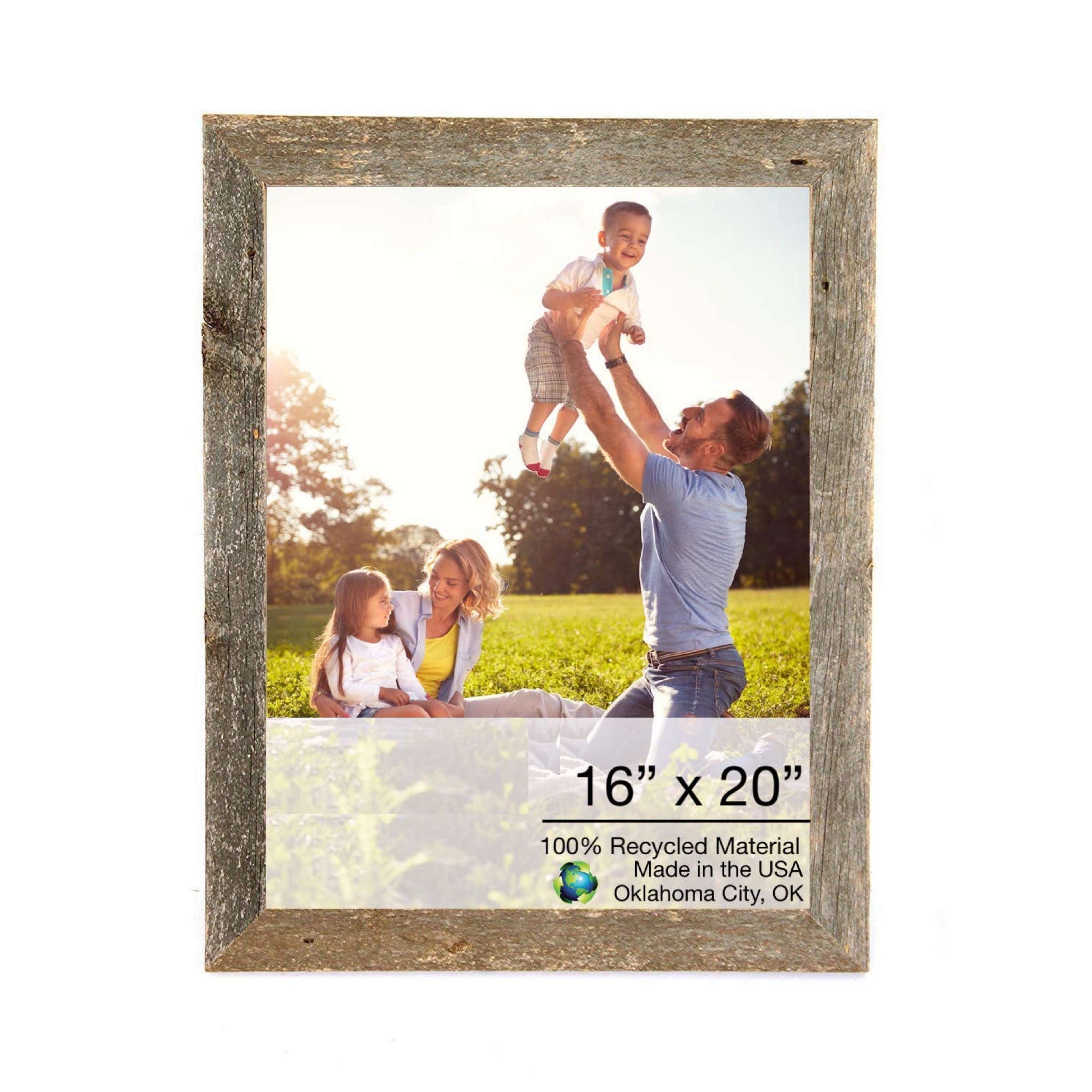 Natural Weathered Grey Wood Picture Frame | 16