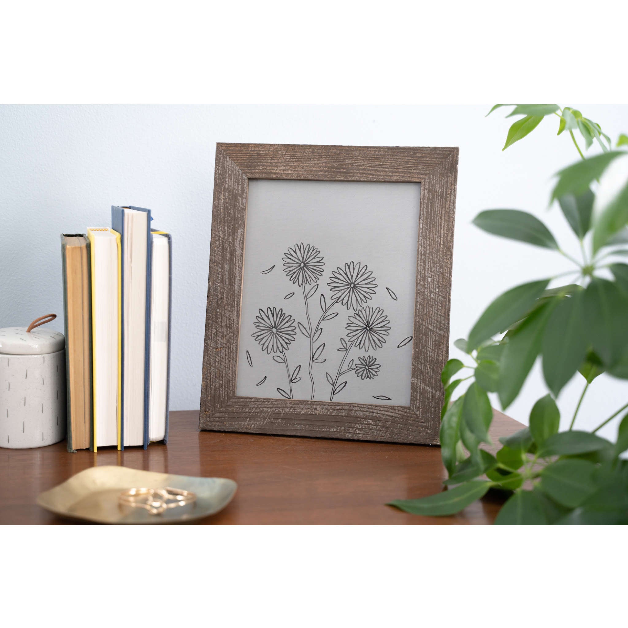 Rustic Espresso Wood Picture Frame | 13