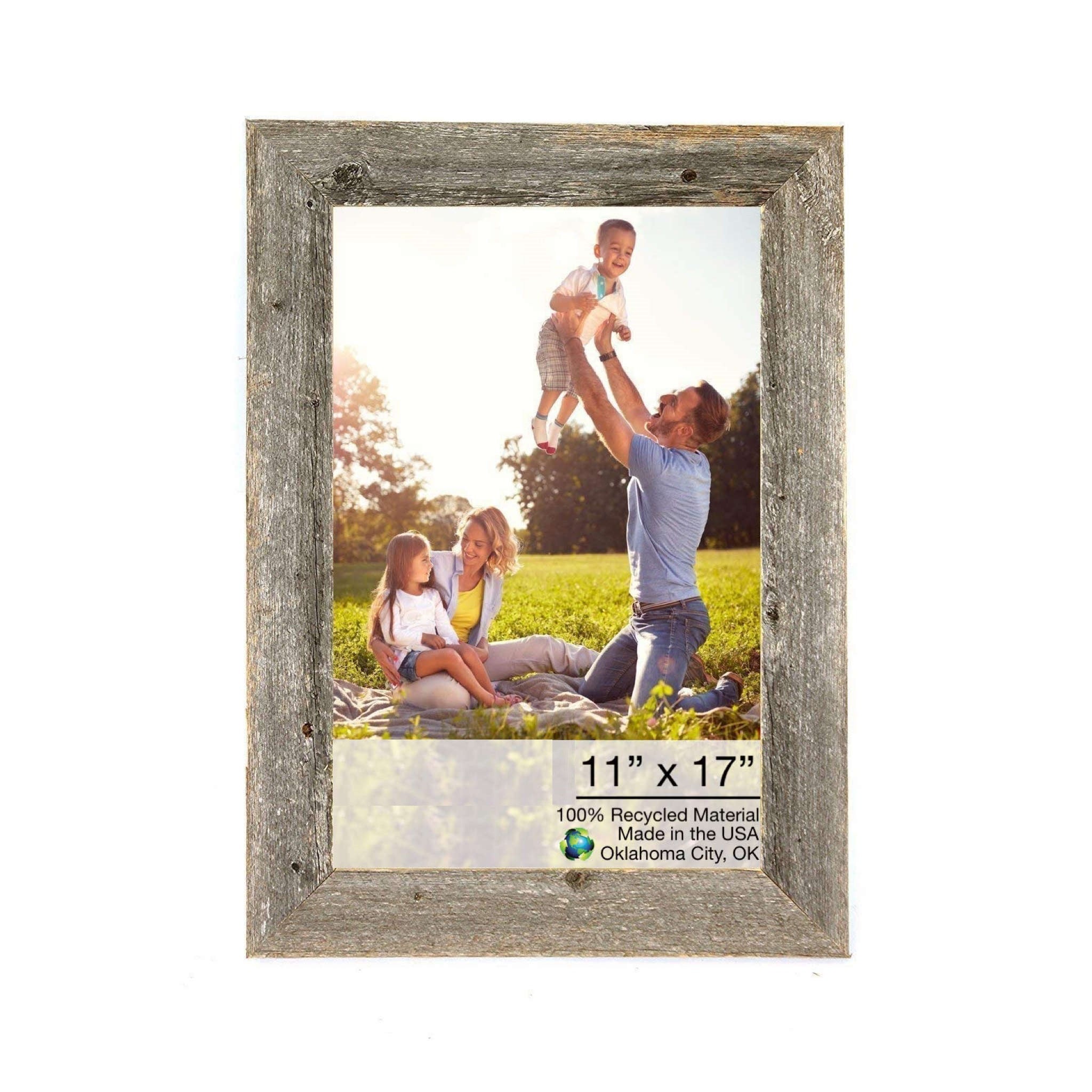 Natural Weathered Grey Wood Picture Frame | 11