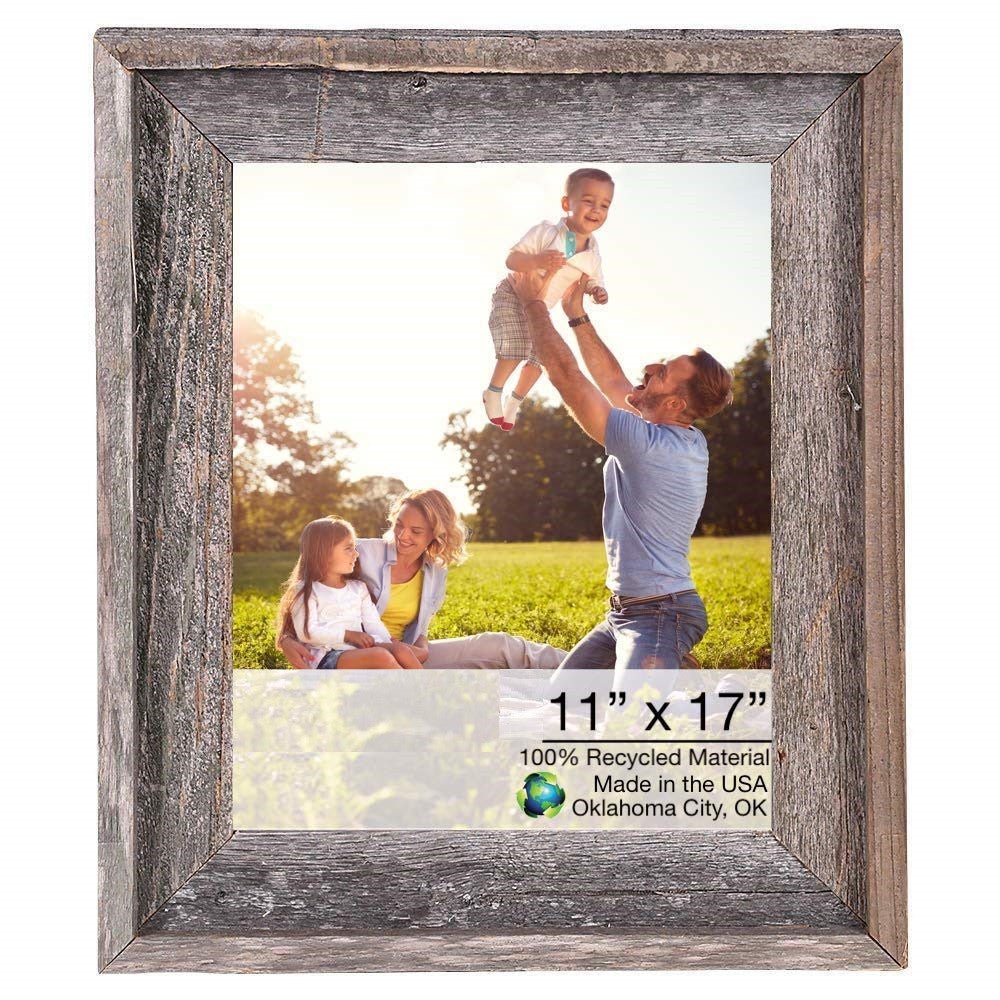 Natural Weathered Grey Wood Picture Frame | 11