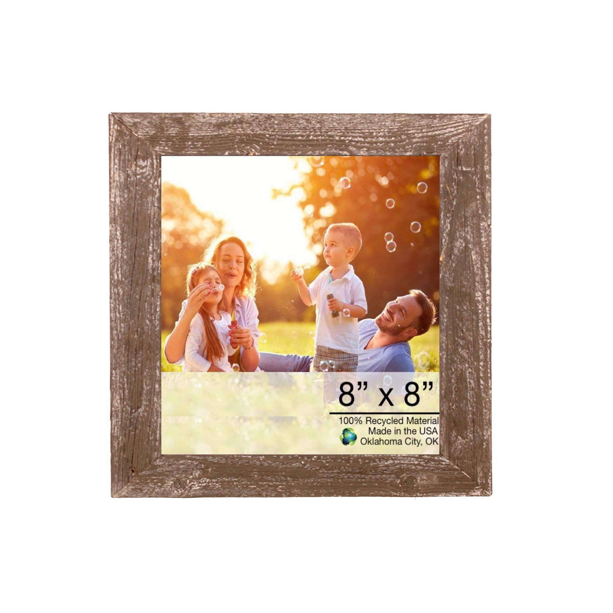 Rustic Espresso Wood Picture Frame | 8