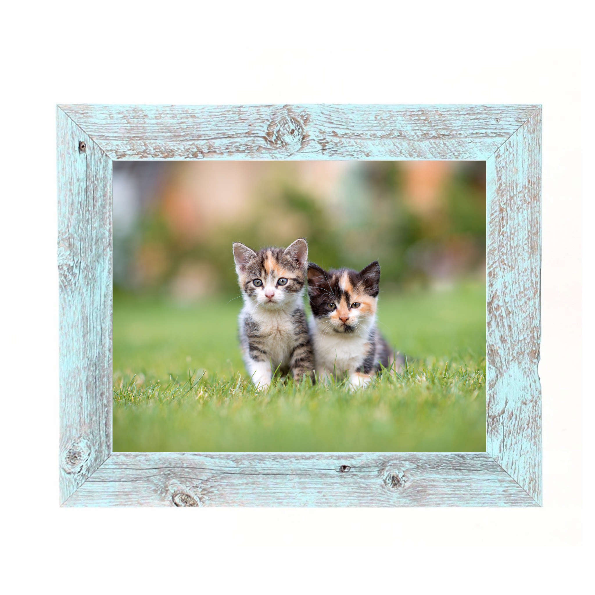 Rustic Blue Wood Picture Frame | 10