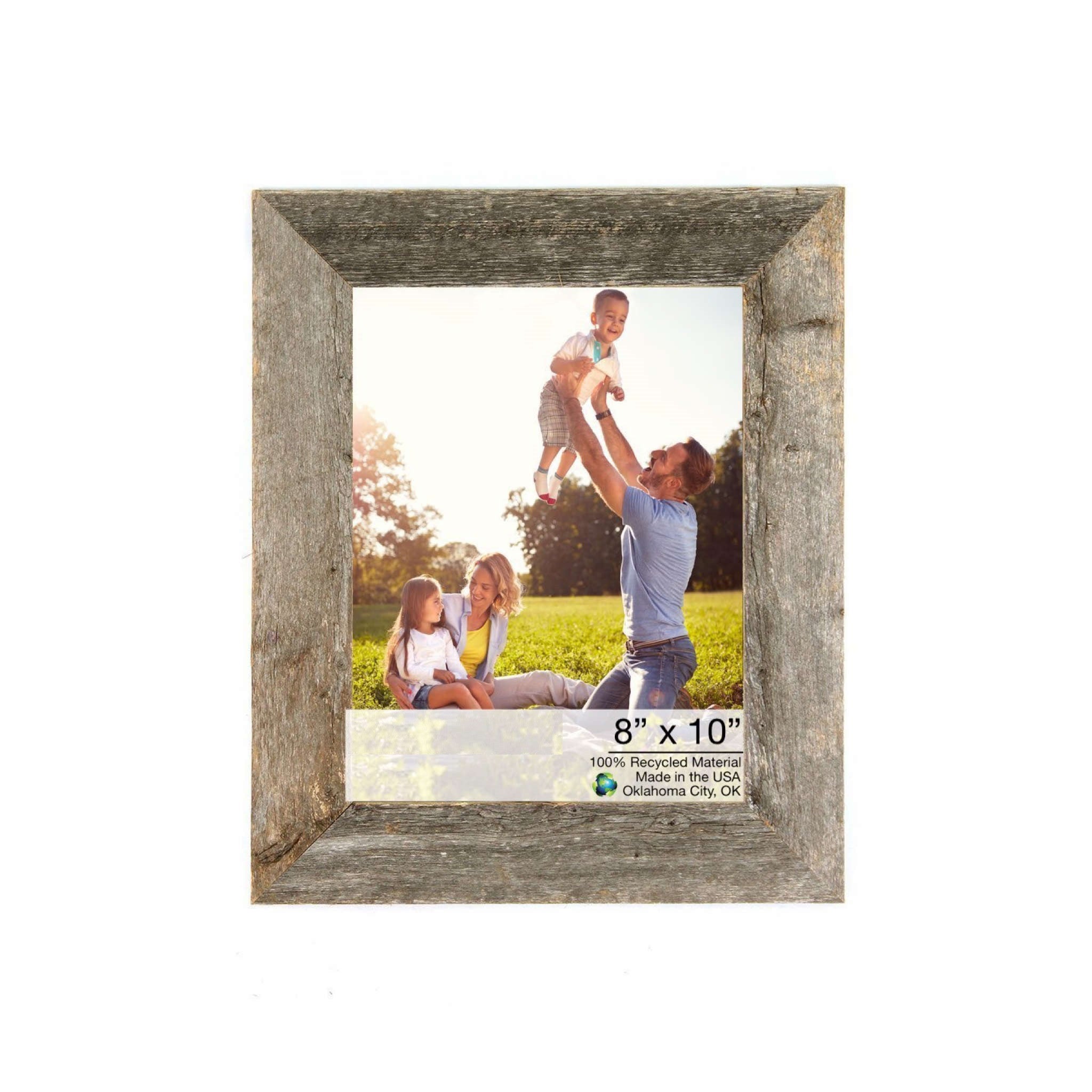 Natural Weathered Grey Wood Picture Frame | 8