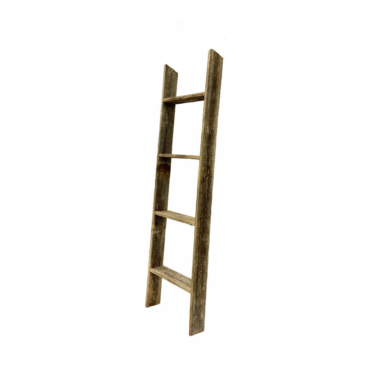 4 Step Rustic Black Wood Ladder Shelf | 14