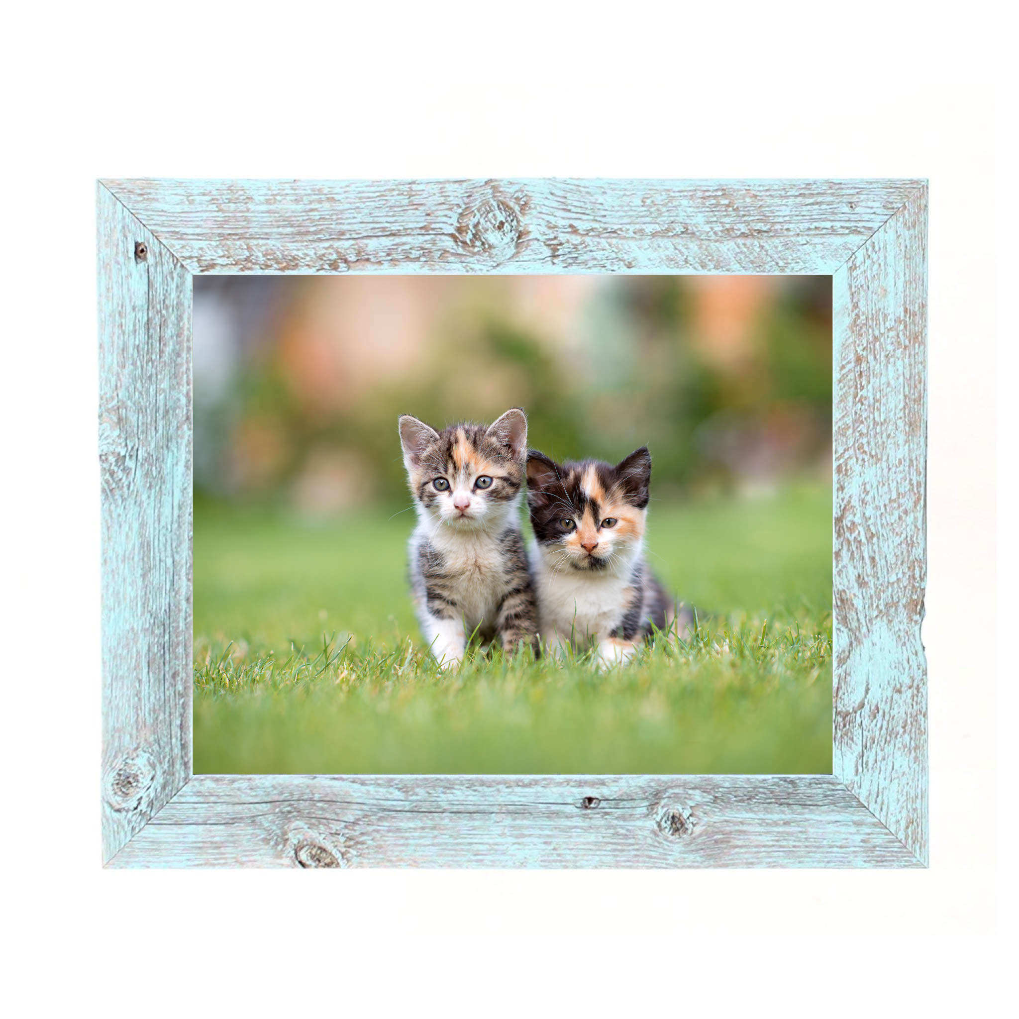 Rustic Blue Wood Picture Frame | 6