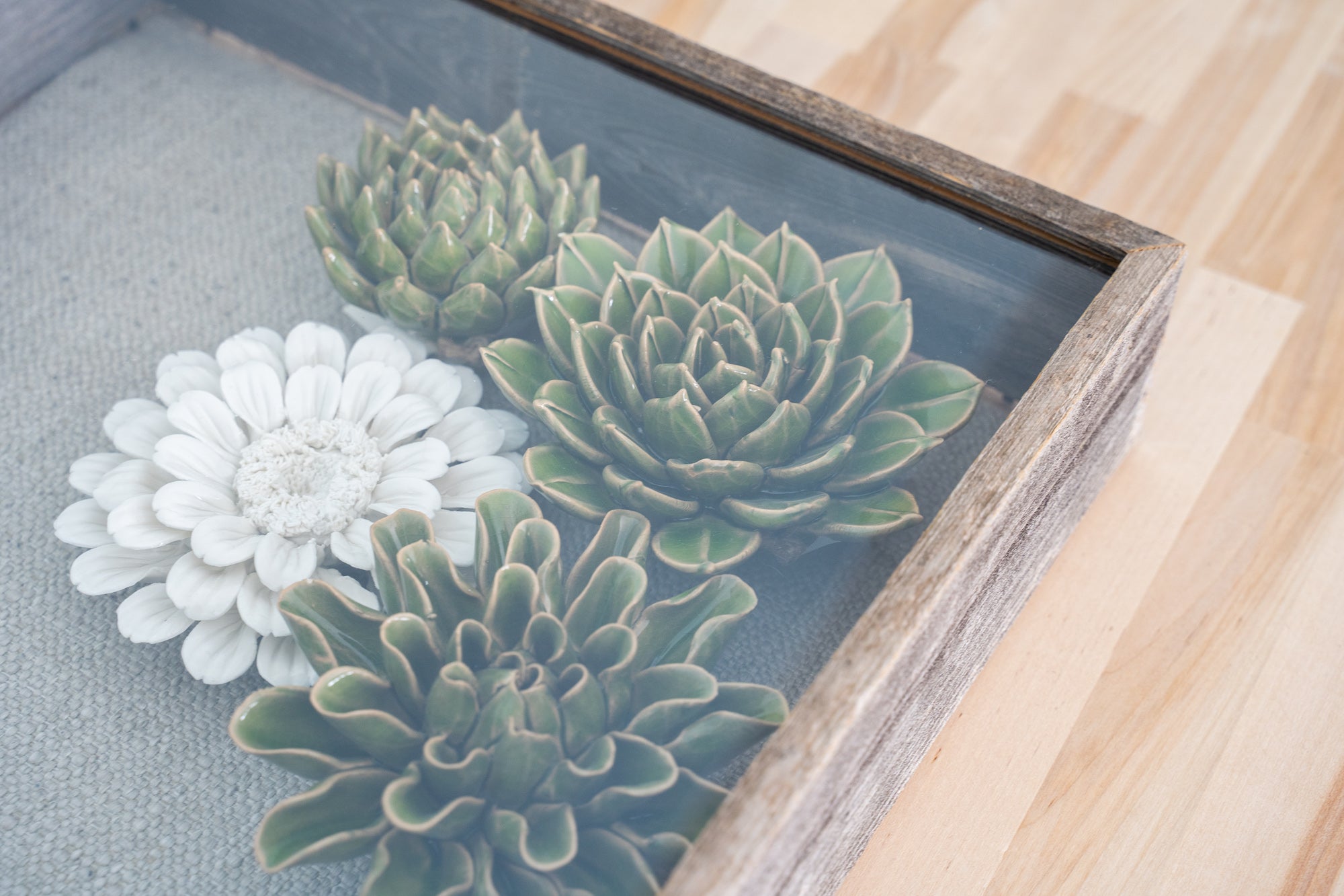 Rustic Weathered Grey Wood Picture Frame With Hanger | 18