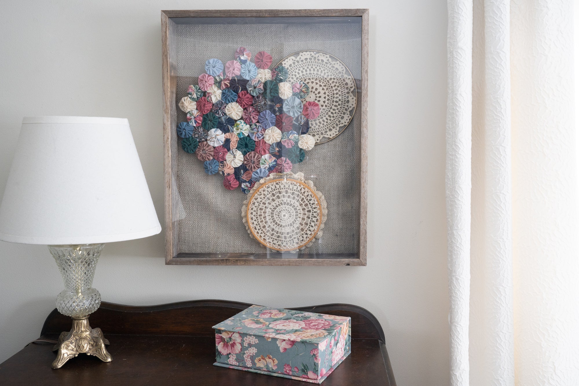 Rustic Weathered Grey Wood Picture Frame With Hanger | 18
