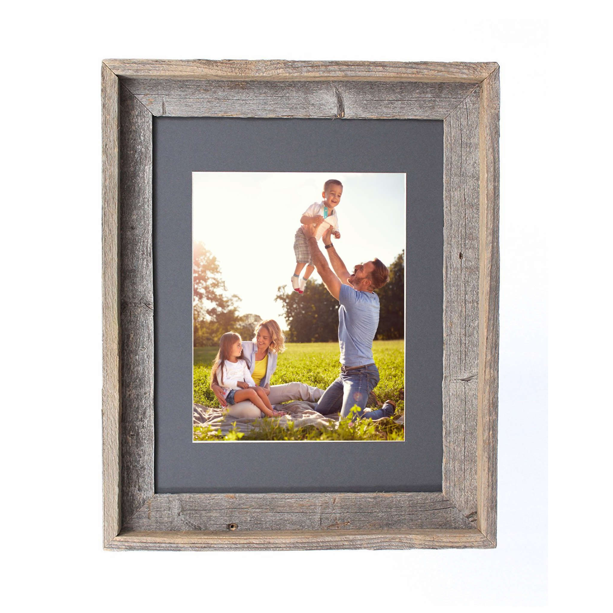 Rustic Cinder Picture Frame With Plexiglass Holder | 16