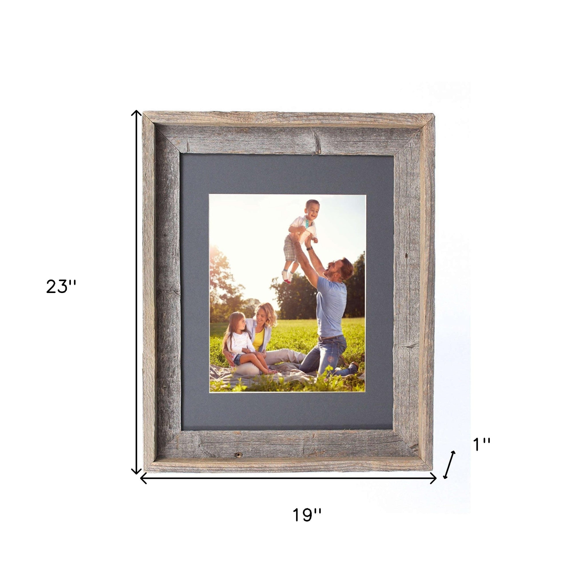 Rustic Cinder Picture Frame With Plexiglass Holder | 16