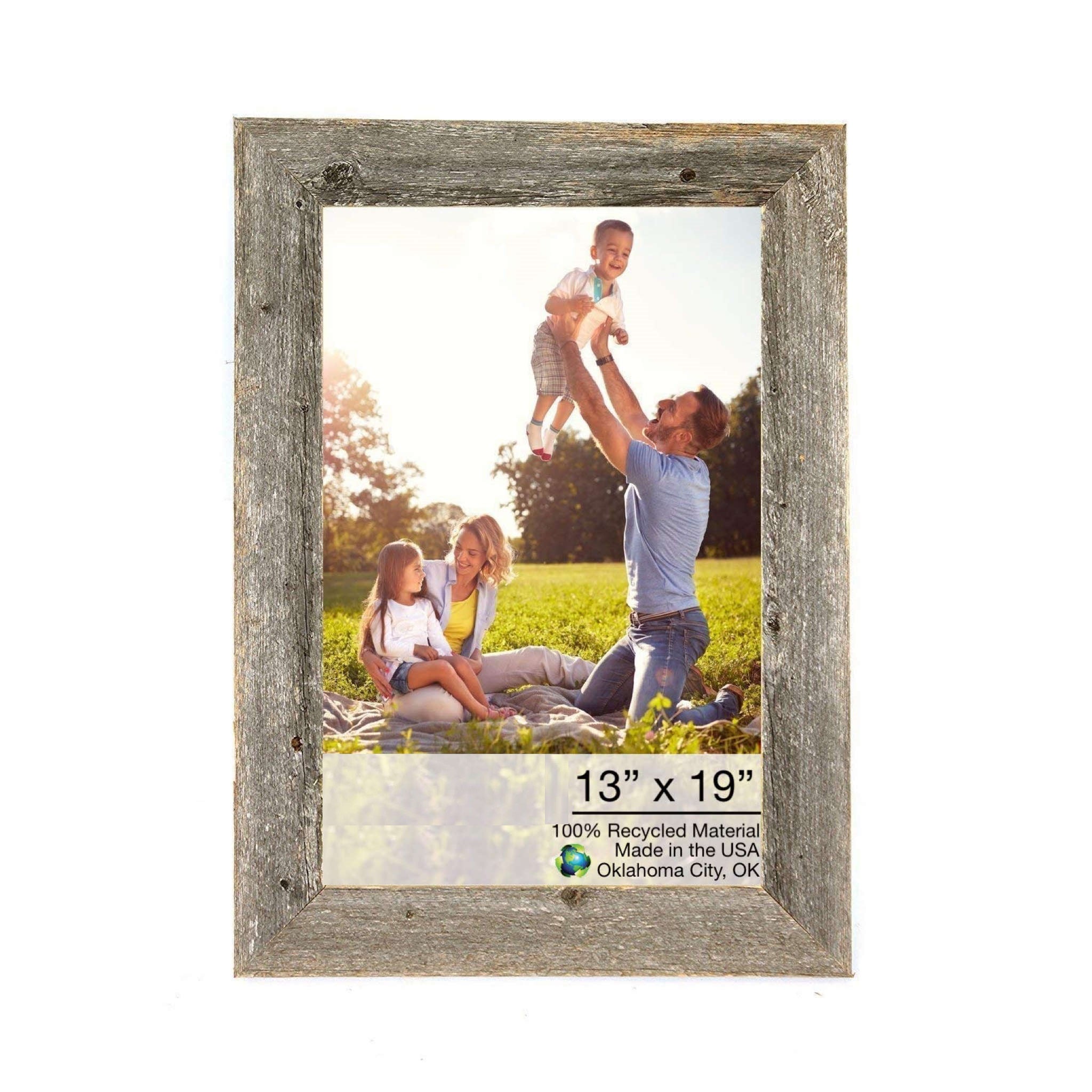 Natural Weathered Grey Wood Picture Frame | 13