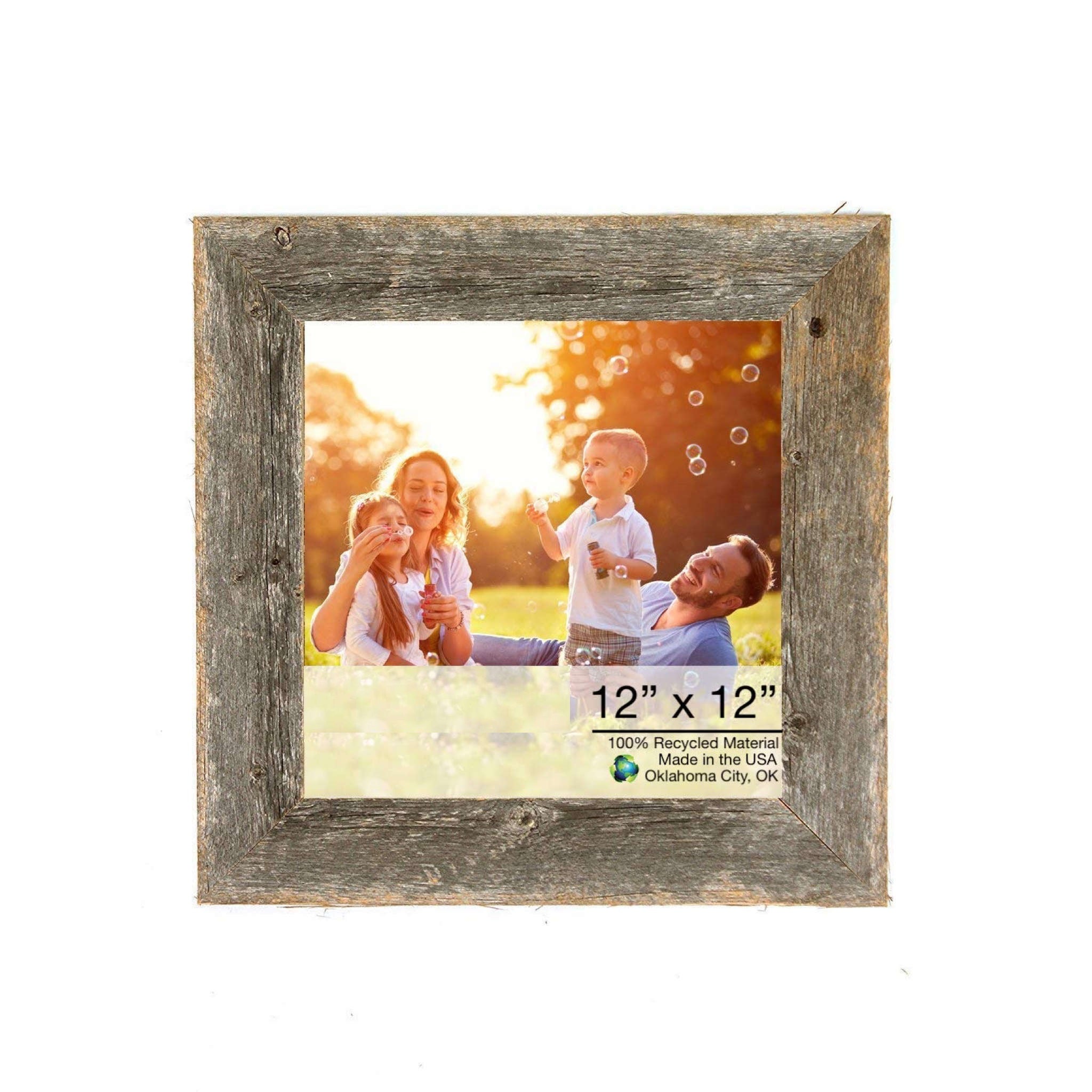 Natural Weathered Grey Wood Picture Frame | 12
