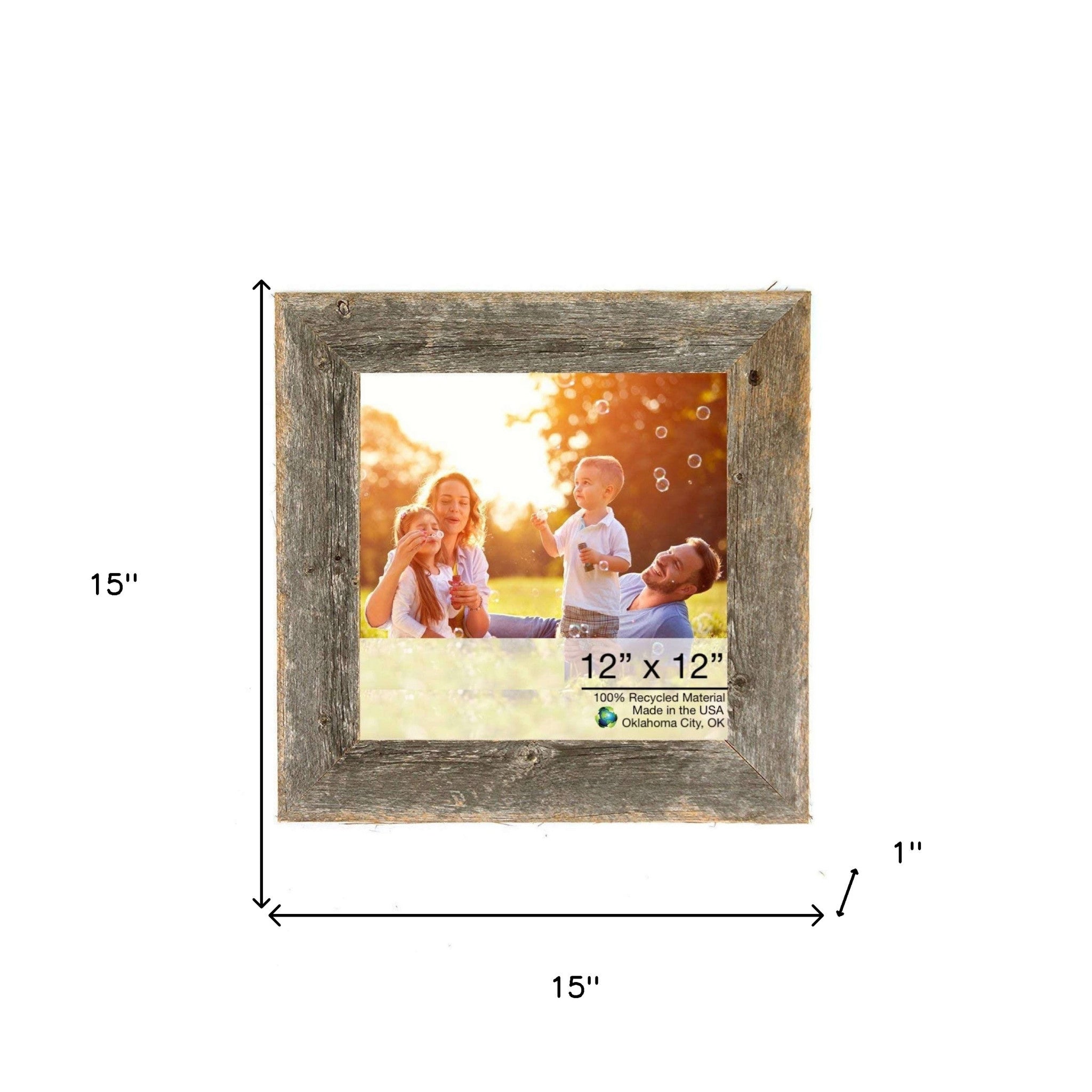 Natural Weathered Grey Wood Picture Frame | 12