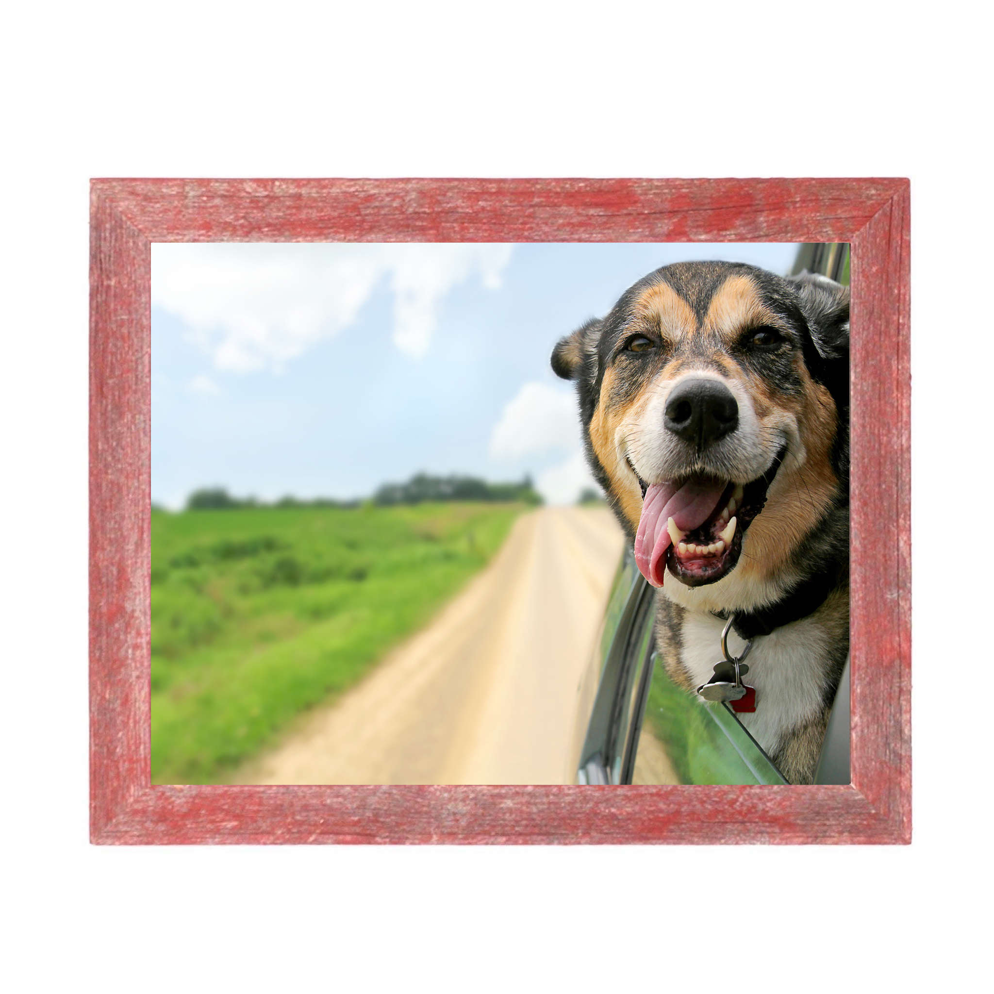 Rustic Red Wood Picture Frame | 12