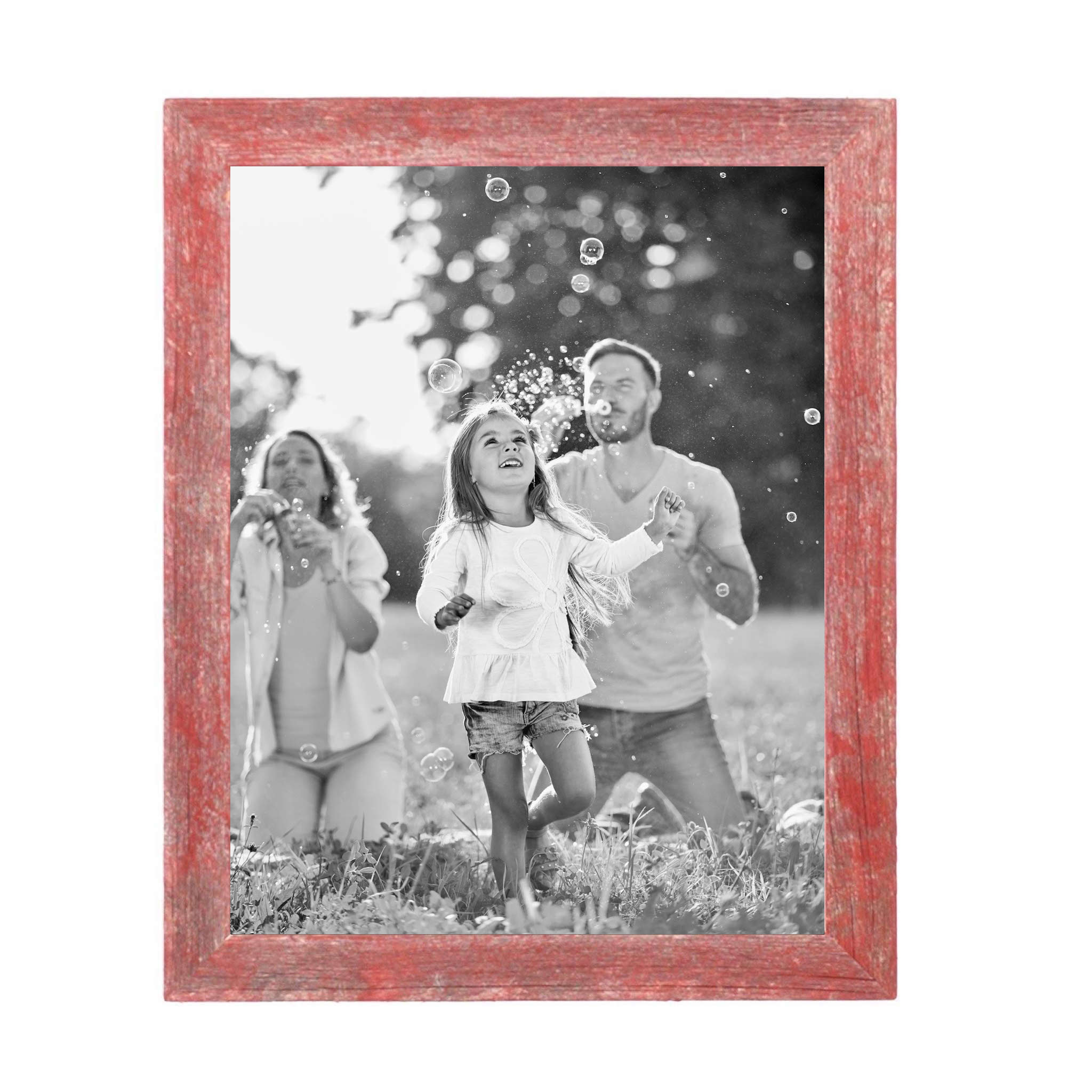 Rustic Red Wood Picture Frame | 12