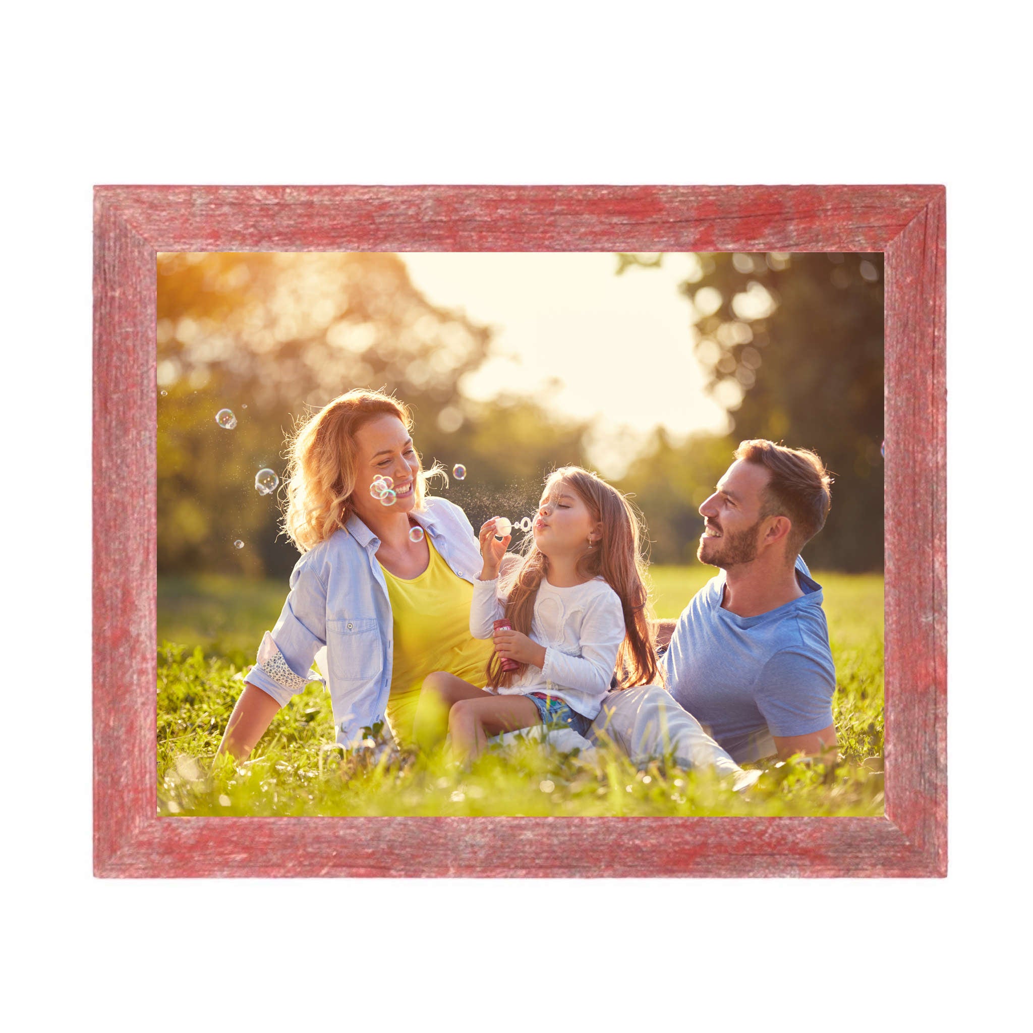 Rustic Red Wood Picture Frame | 12