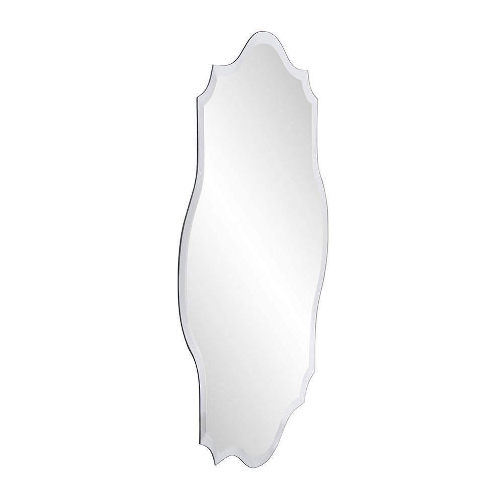 Minimalist Rectangle Mirror With Scalloped Corners And Curved Edges ...