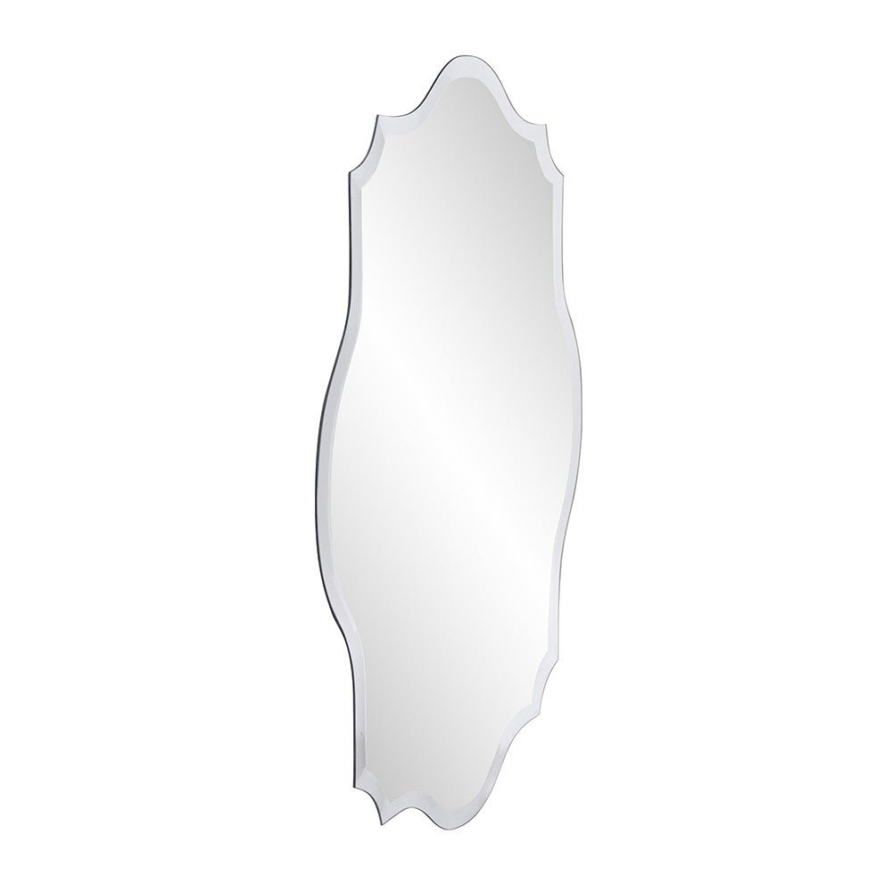 Minimalist Wall Mirror With Scalloped Corners And Curved Edges | 24