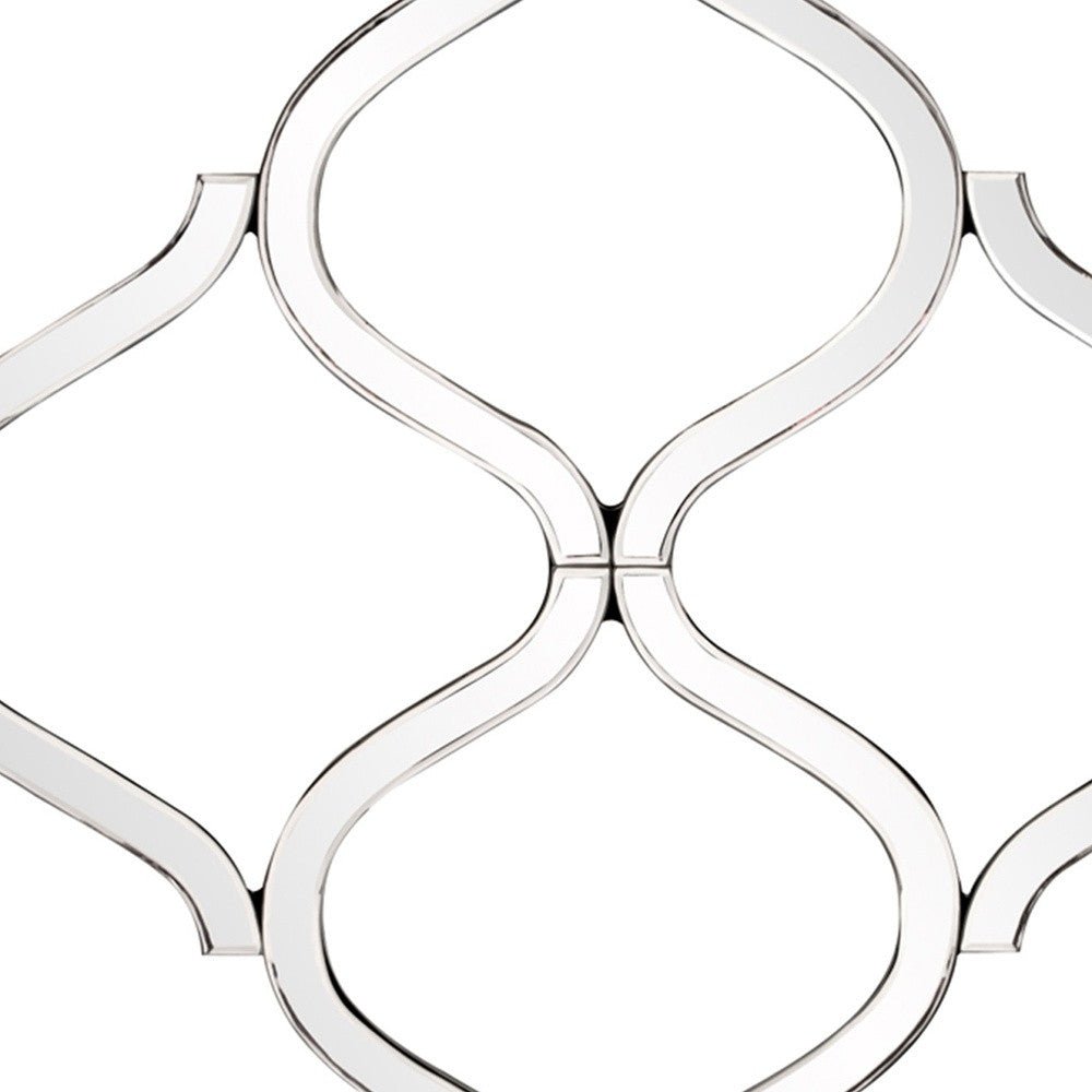 Interlocking Mirrored Curved Shapes With Beveled Edge